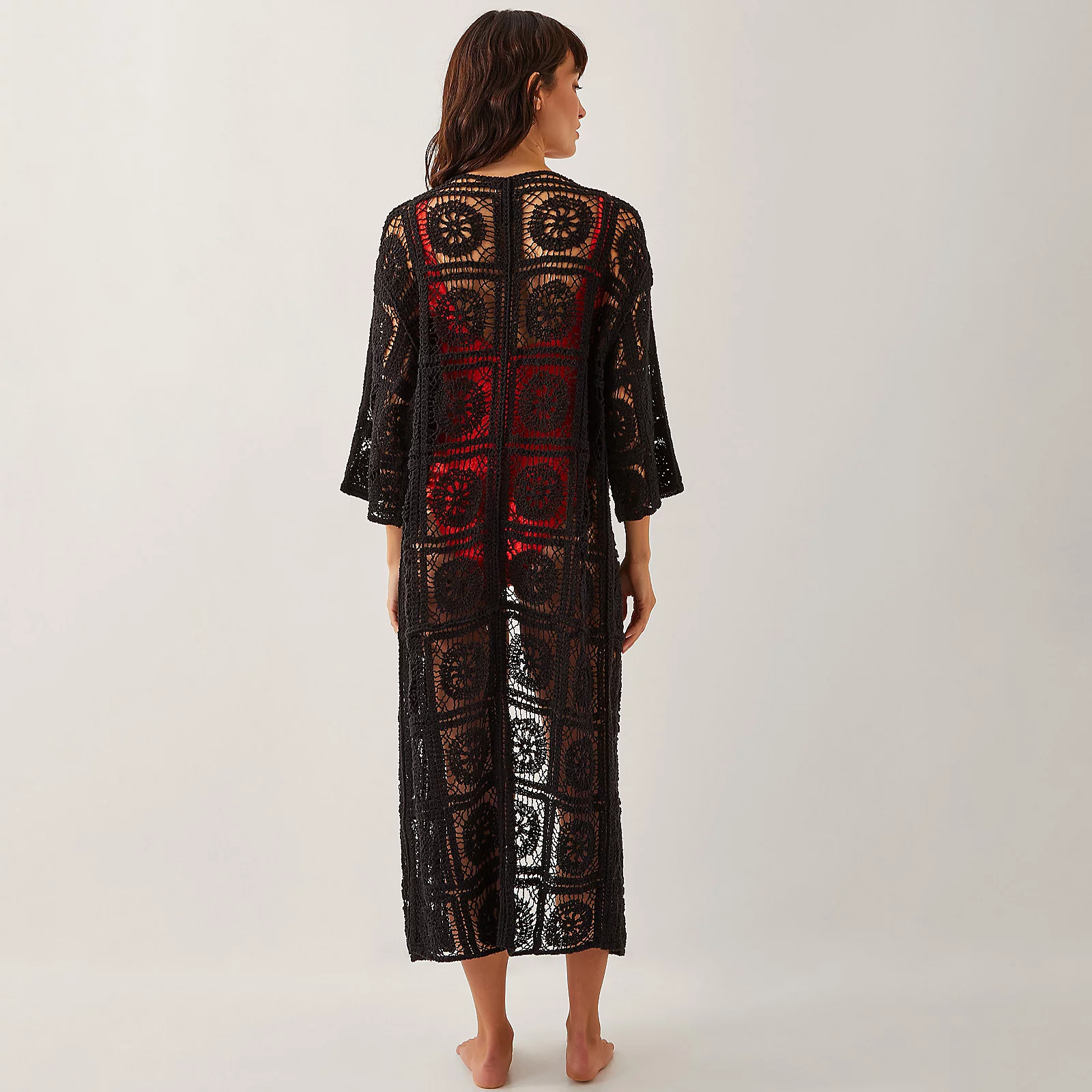 Monsoon Cara Crochet Kaftan