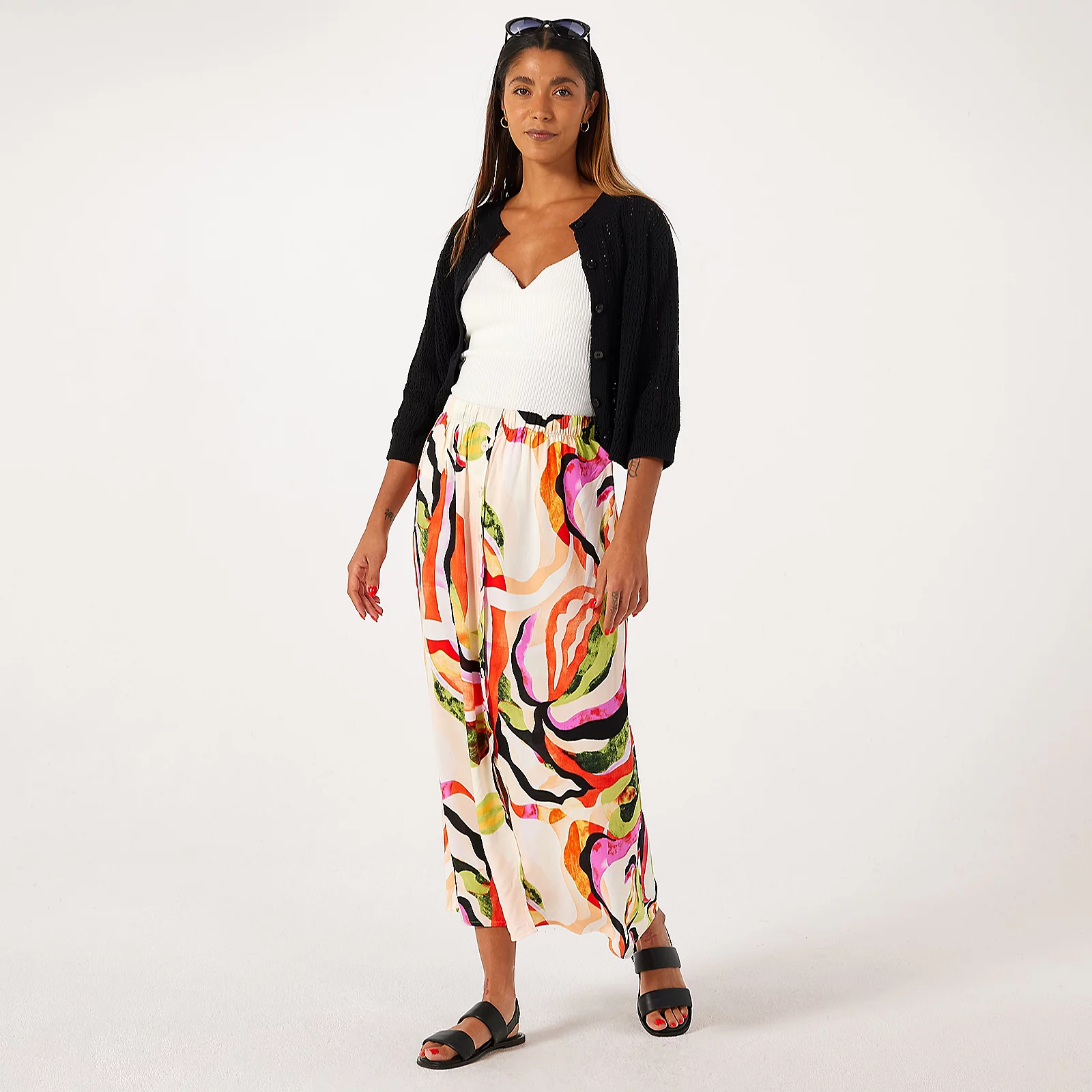 Only Nova Button Detail Skirt