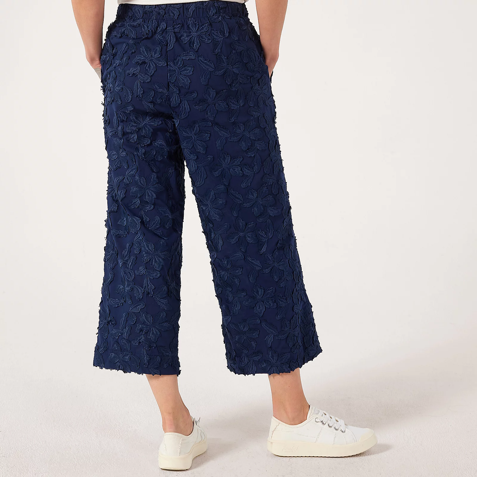 MarlaWynne Collection Novelty Clip Jacquard Wide Leg Trousers 4 MarlaWynne Collection Novelty Clip Jacquard Wide Leg Trousers