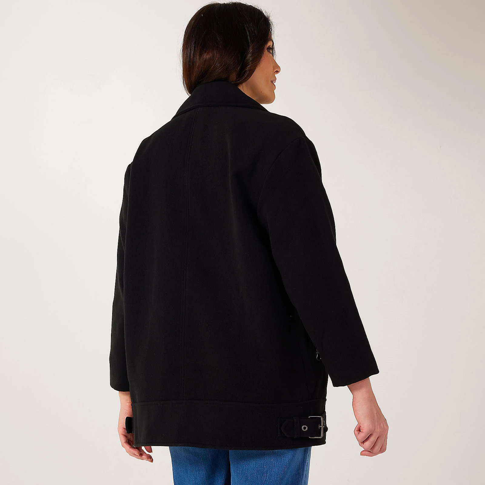 MarlaWynne Collection Melton Feel Zip Aviator Jacket 4 MarlaWynne Collection Melton Feel Zip Aviator Jacket