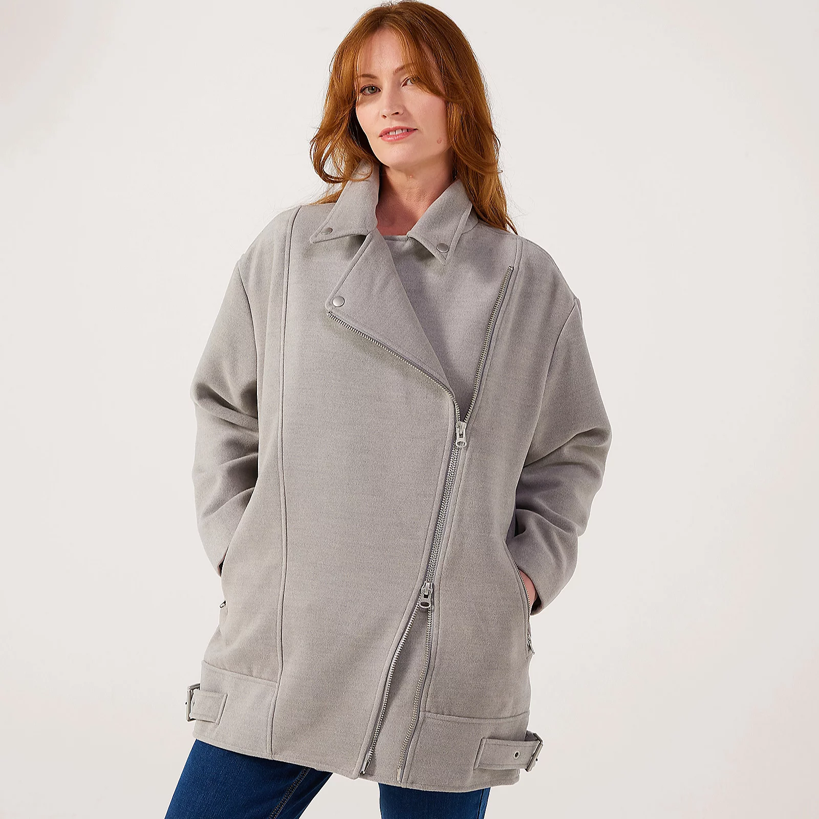 MarlaWynne Collection Melton Feel Zip Aviator Jacket 7 MarlaWynne Collection Melton Feel Zip Aviator Jacket