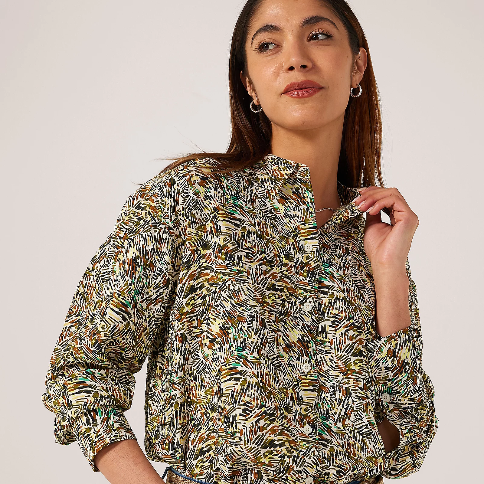 JDY Elia Printed Button Down Shirt 3 JDY Elia Printed Button Down Shirt