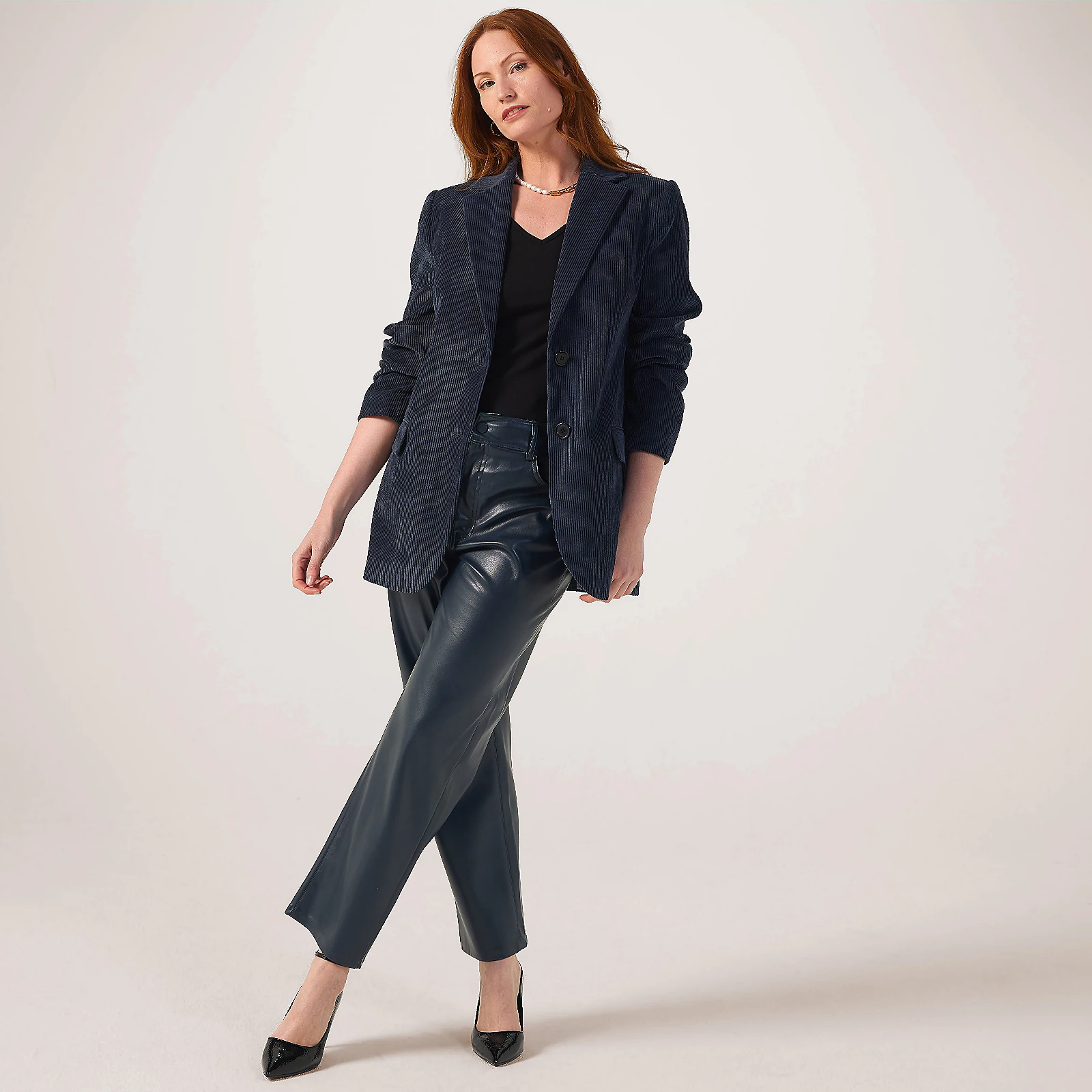 Helene Berman Soft Cord Relaxed Fit Blazer 5 Helene Berman Soft Cord Relaxed Fit Blazer