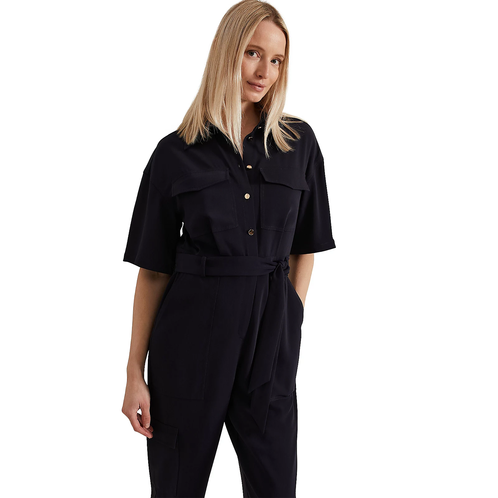 Phase Eight Tallulah Navy Utility Jumpsuit