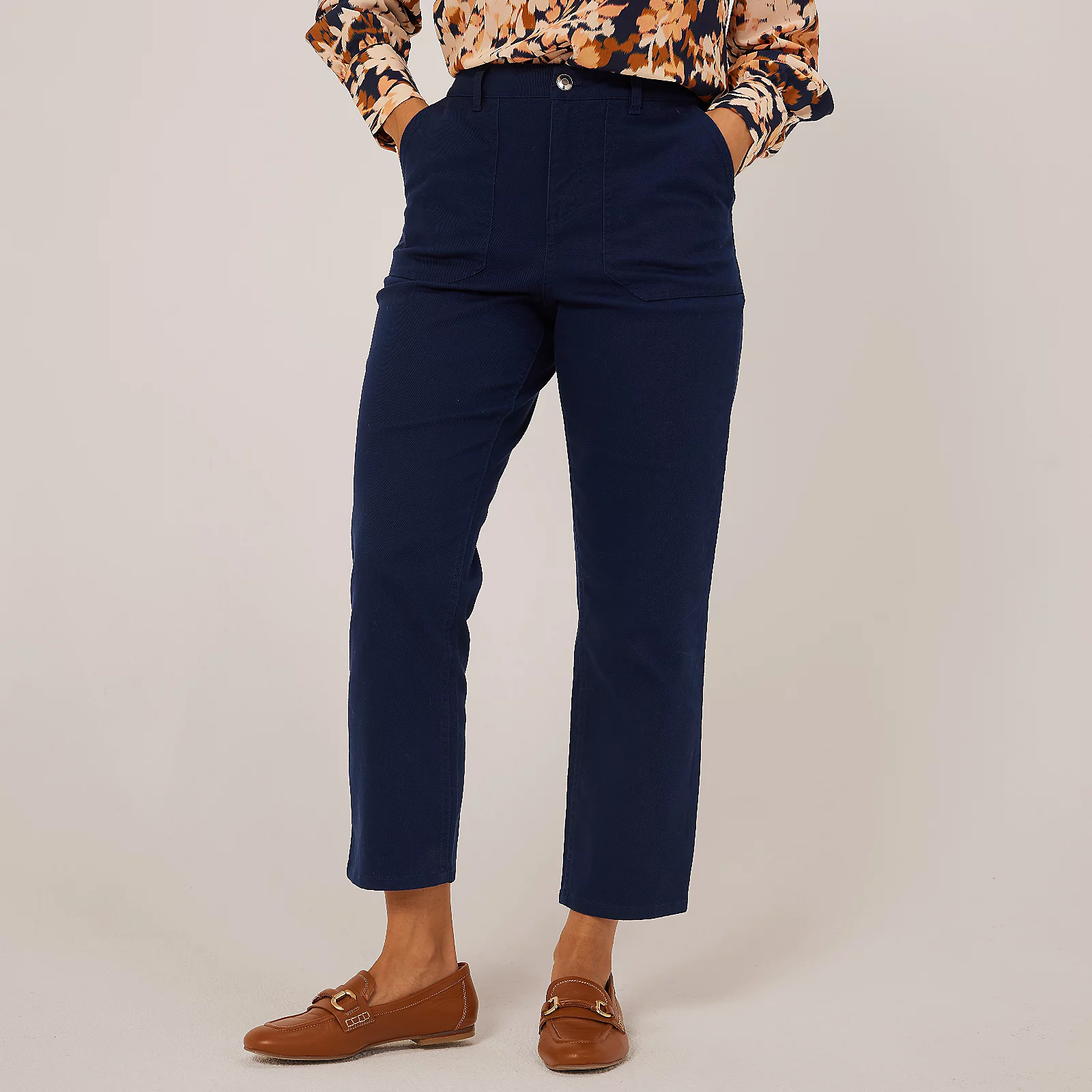 Ruth Langsford Cotton Rich Cargo Ankle Length Trouser Petite 3 Ruth Langsford Cotton Rich Cargo Ankle Length Trouser Petite