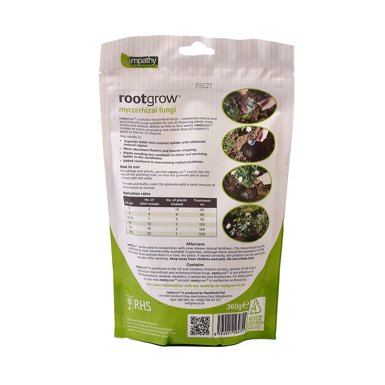 Rootgrow Mycorrhizal Fungi 360g pouch