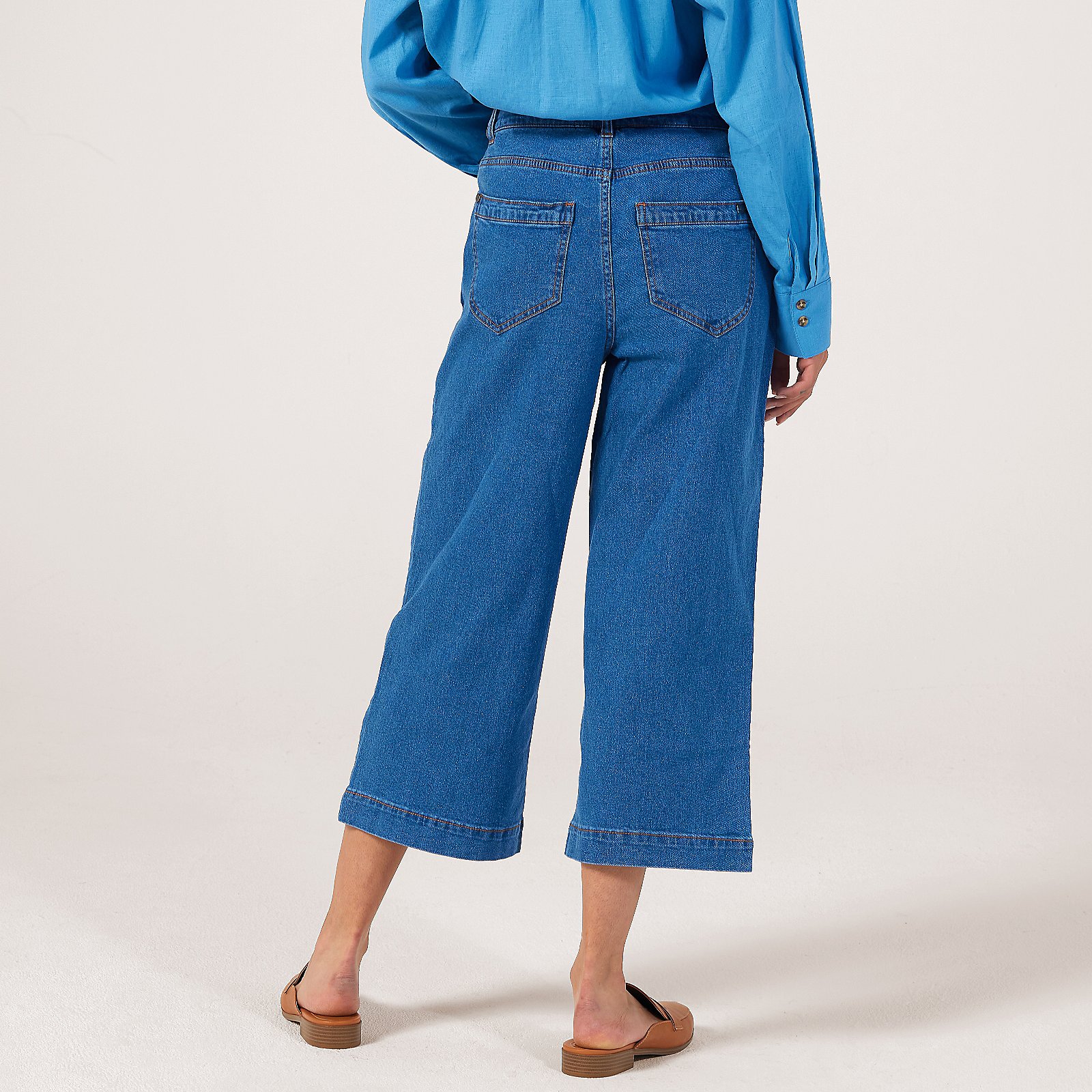 Ben de Lisi Cropped Wide Leg Jean Standard