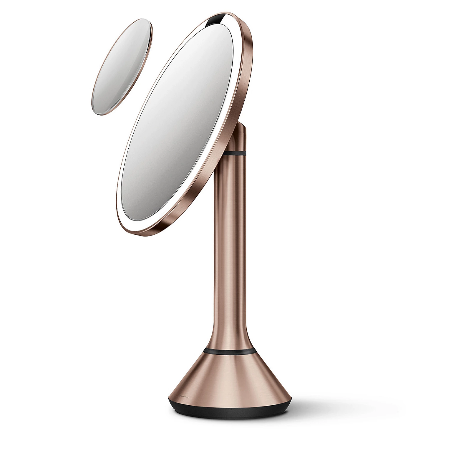 simplehuman 20cm Rose Gold Sensor Mirror 5x & 10x Mag