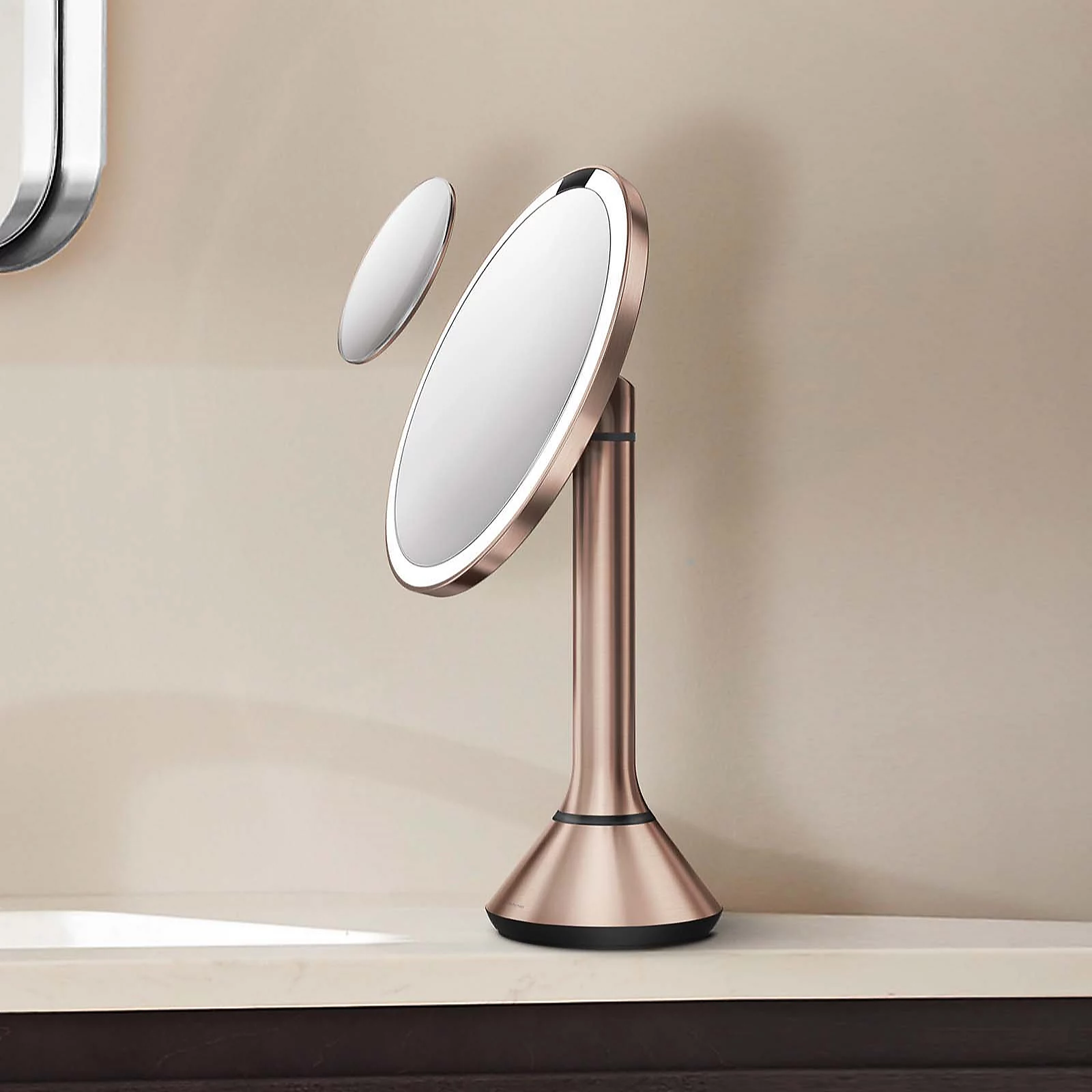 simplehuman 20cm Rose Gold Sensor Mirror 5x & 10x Mag 3 simplehuman 20cm Rose Gold Sensor Mirror 5x & 10x Mag