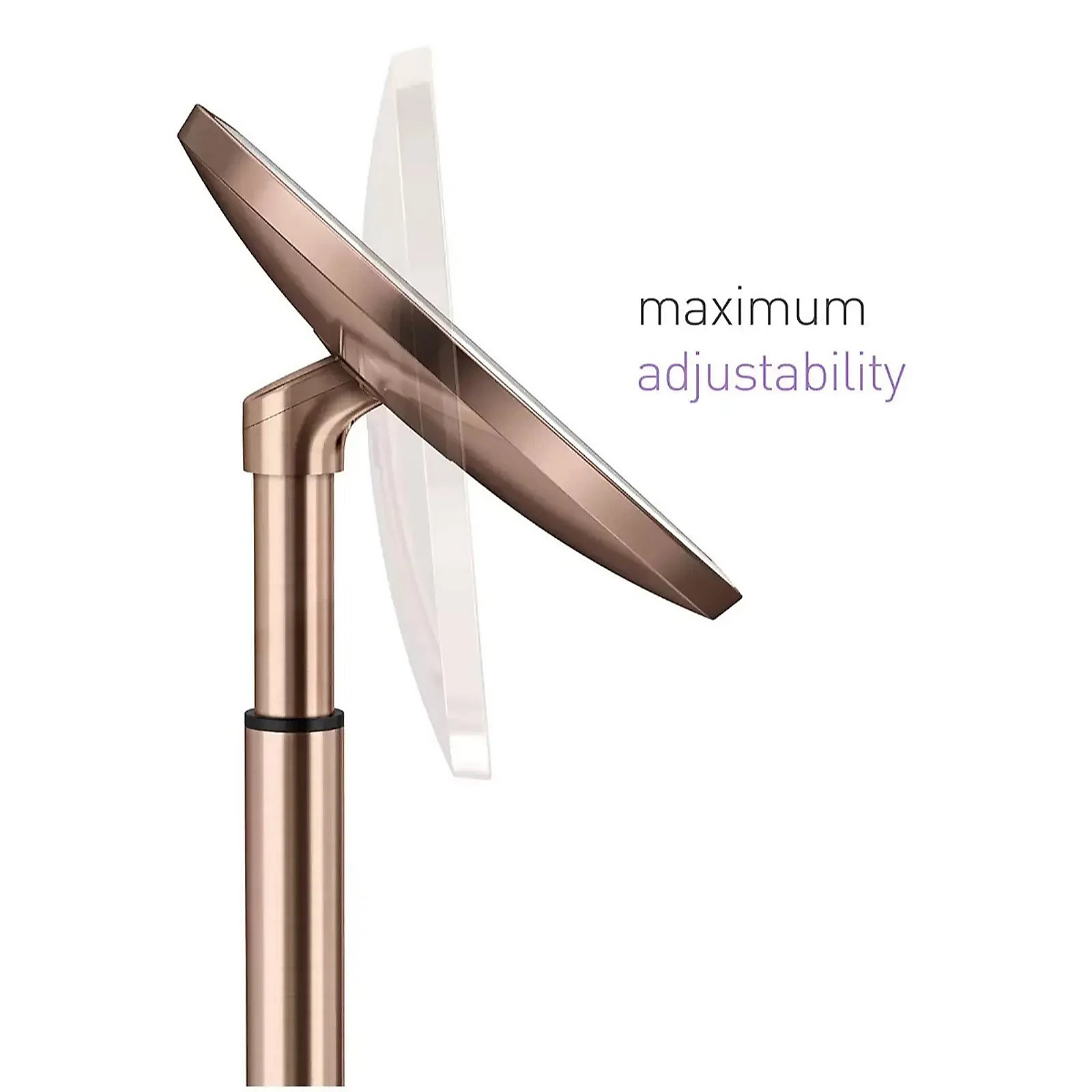 simplehuman 20cm Rose Gold Sensor Mirror 5x & 10x Mag 4 simplehuman 20cm Rose Gold Sensor Mirror 5x & 10x Mag