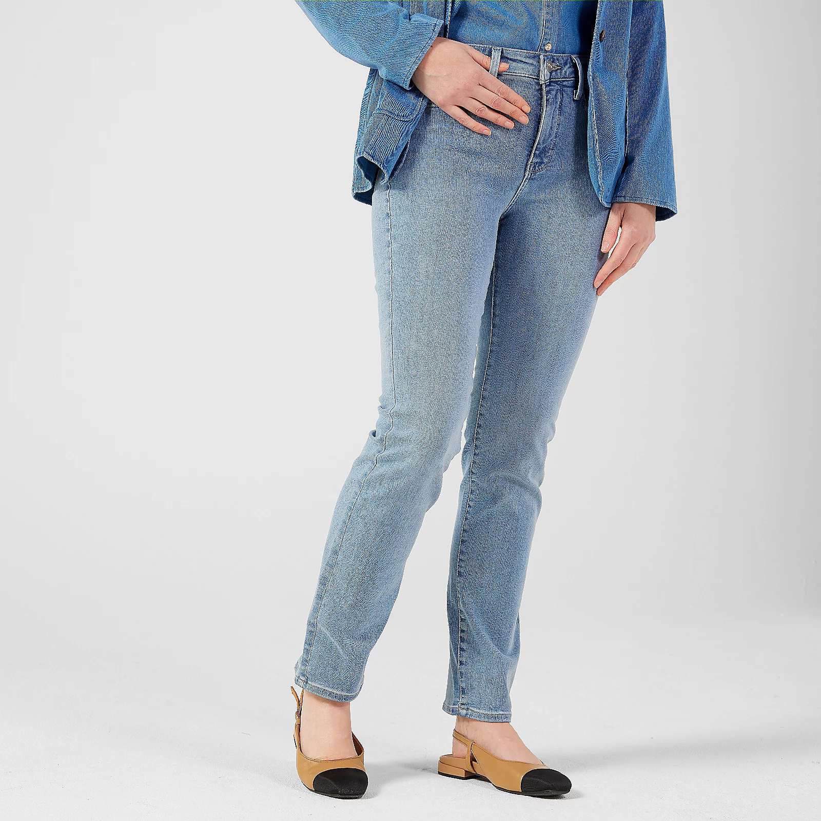 NYDJ Sheri Slim Leg Jean Light Blue