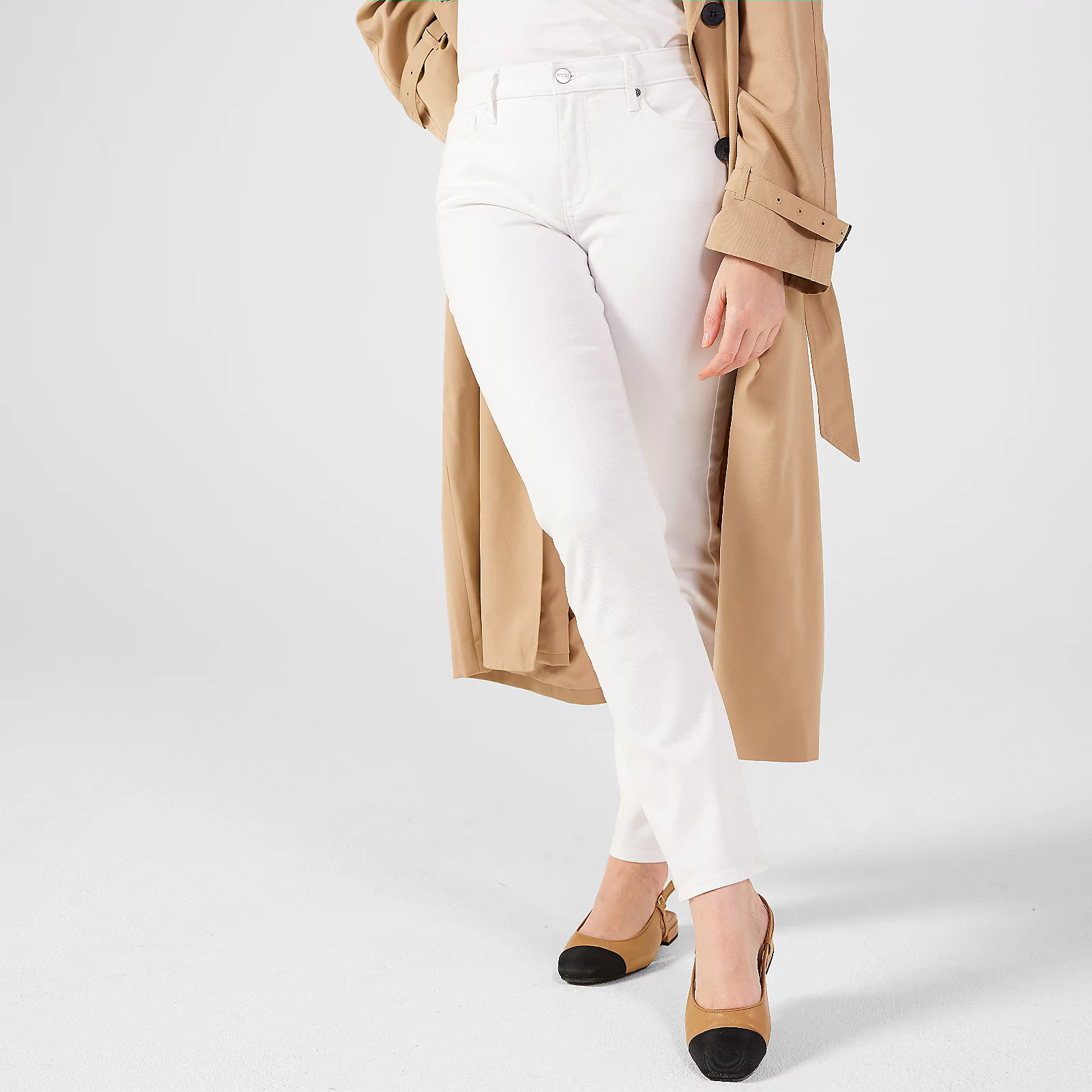 NYDJ Sheri Slim Leg Jean White
