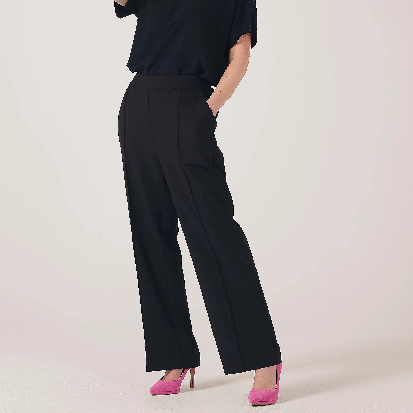 Ruth Langsford Seam front Wide leg trousers Standard