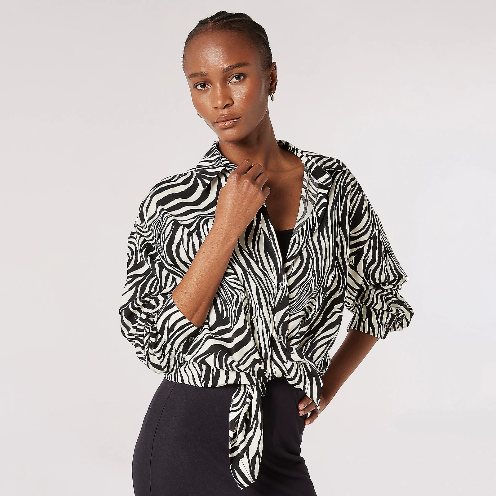 Apricot Zebra Swirl Oversized Shirt 3 Apricot Zebra Swirl Oversized Shirt