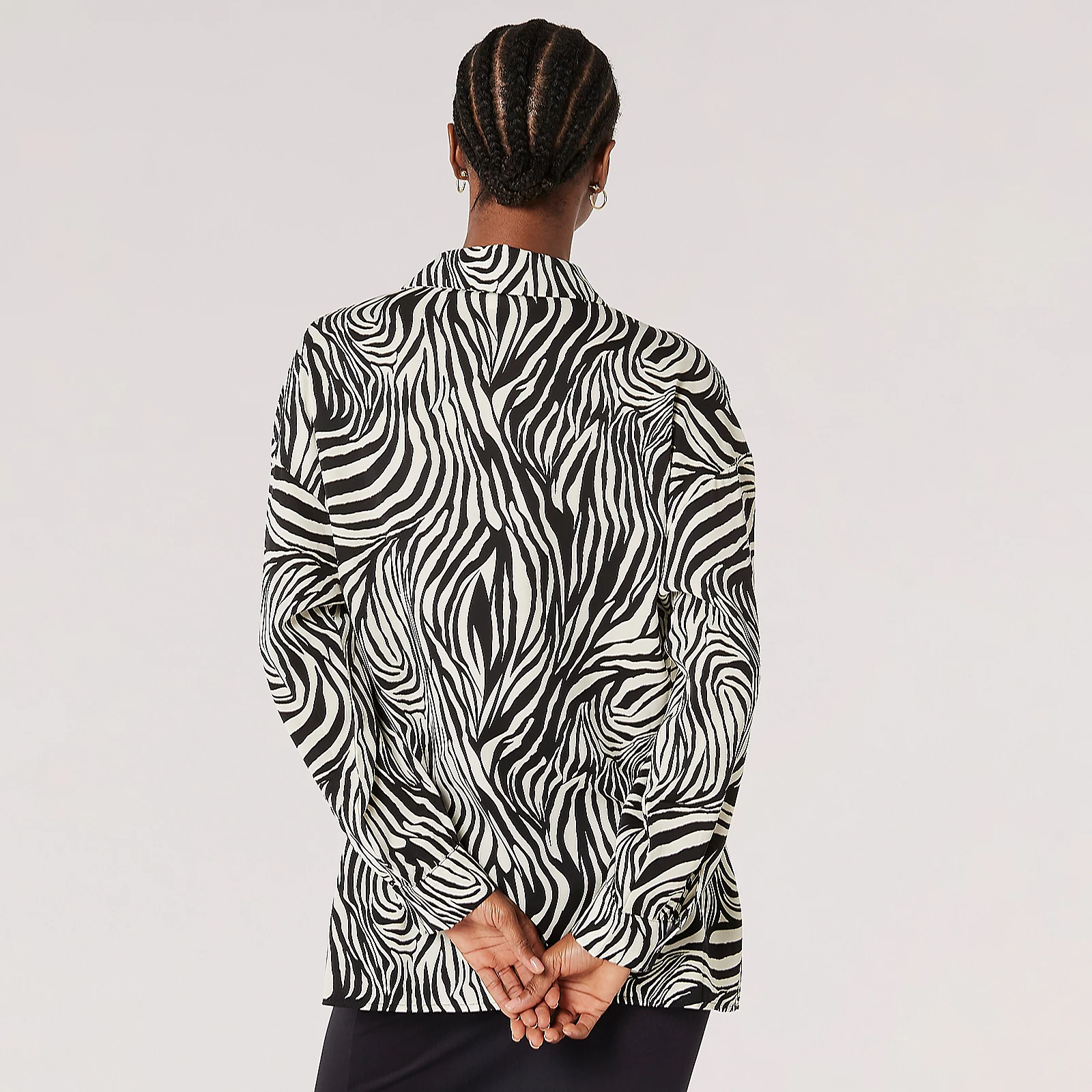 Apricot Zebra Swirl Oversized Shirt 4 Apricot Zebra Swirl Oversized Shirt