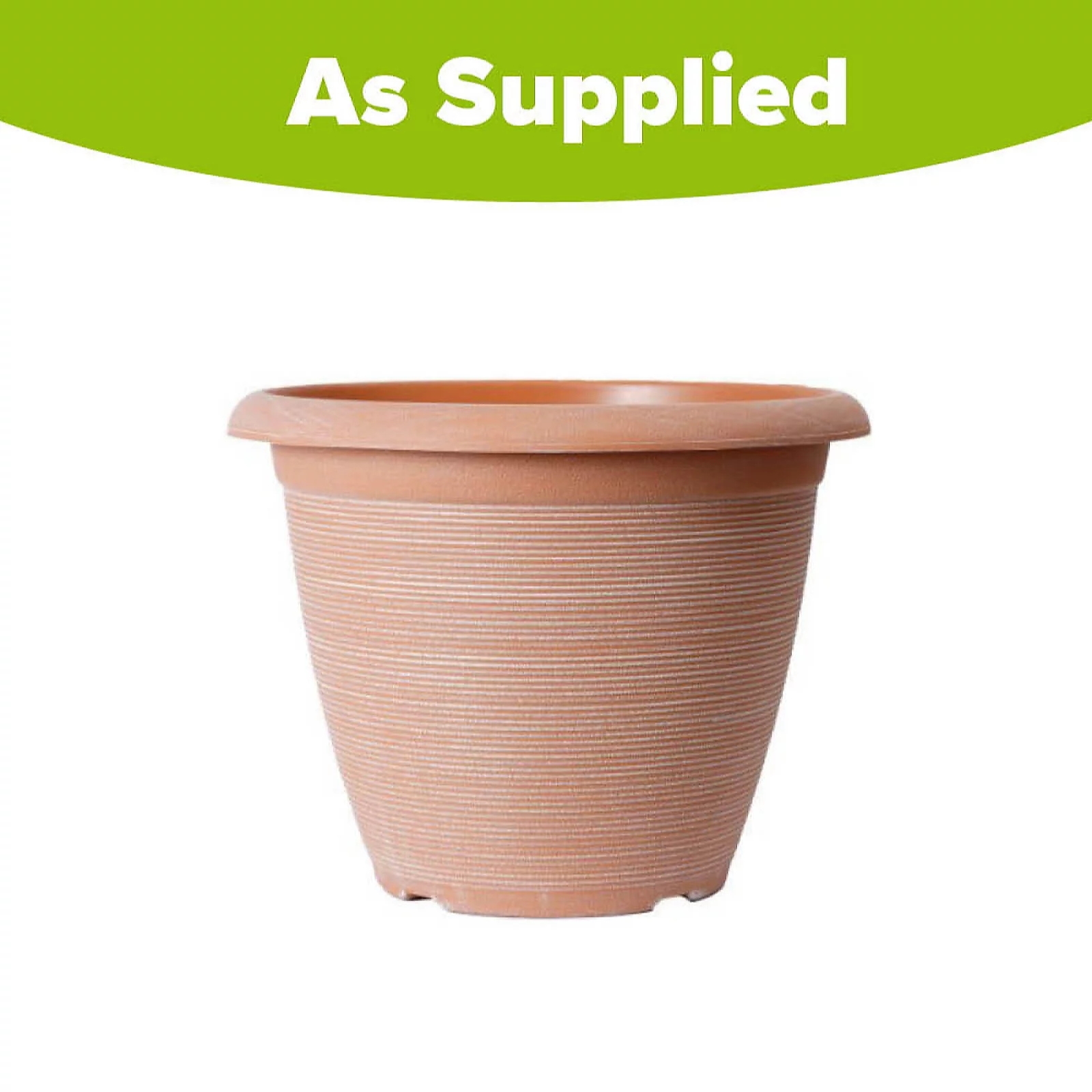 YouGarden Helix 16" Powdered Clay Planters x2