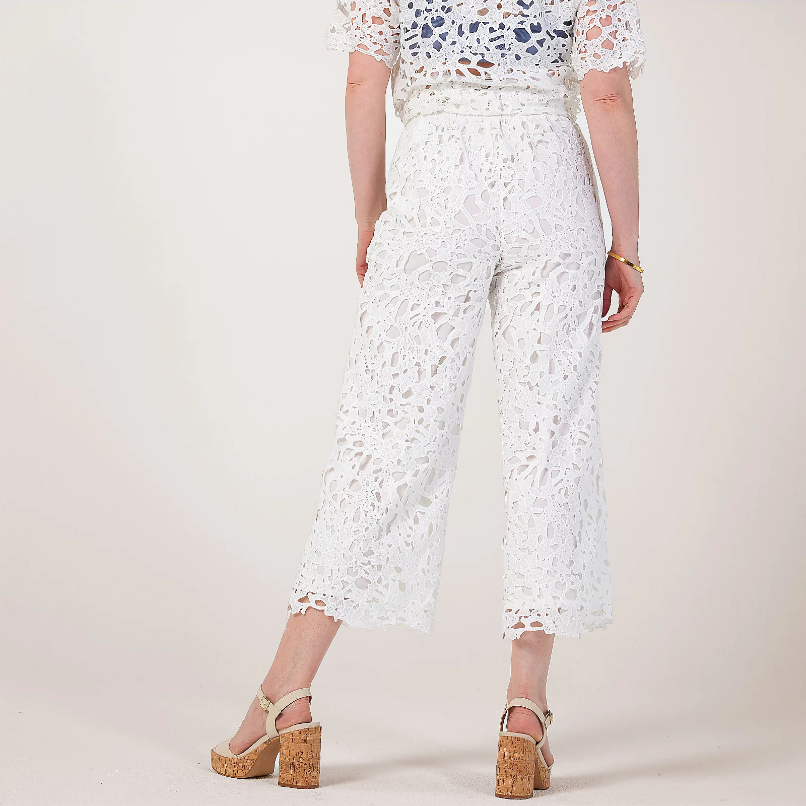 Wynne Collection Graphic Lace Trousers 4 Wynne Collection Graphic Lace Trousers