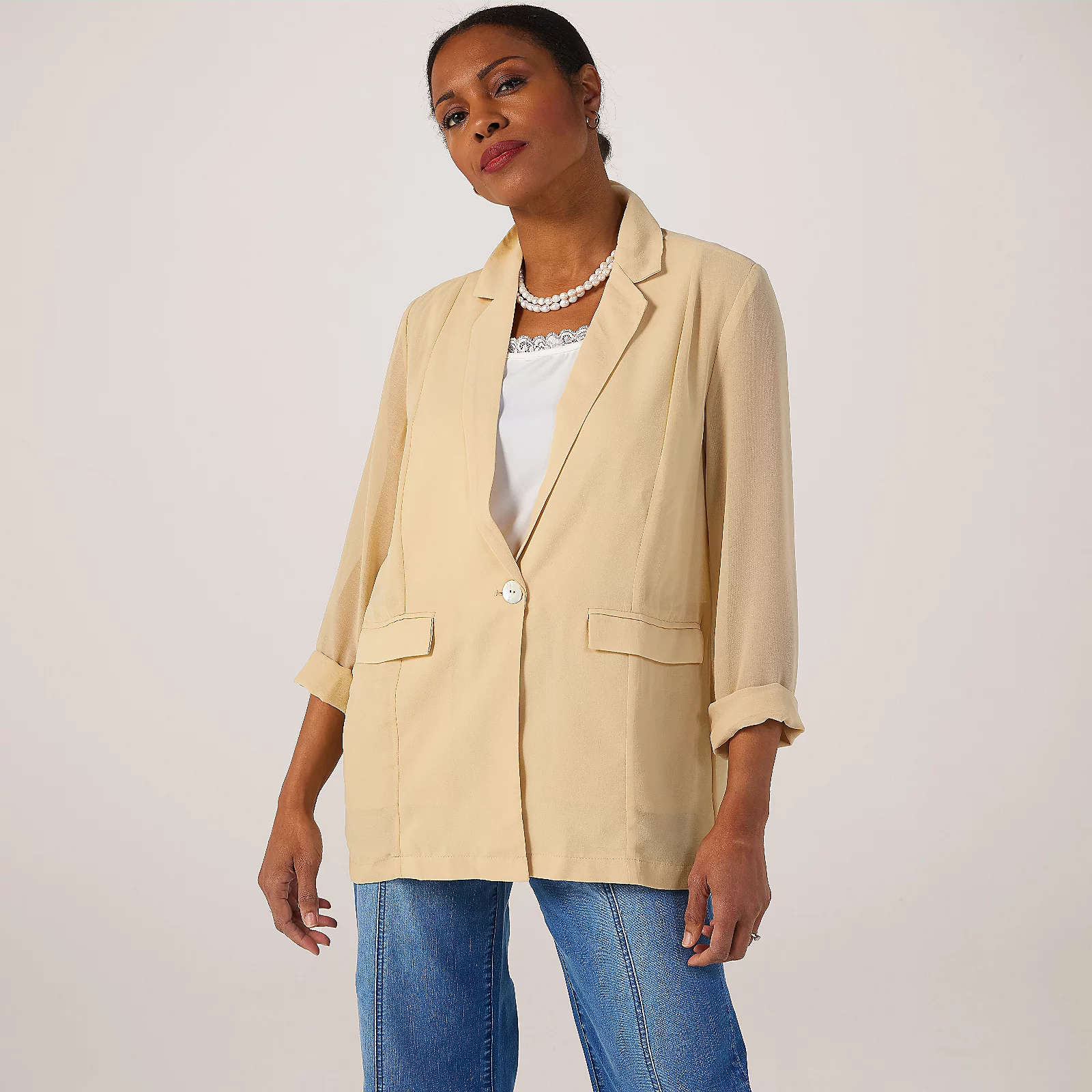 WynneLayers Chiffon Jacket
