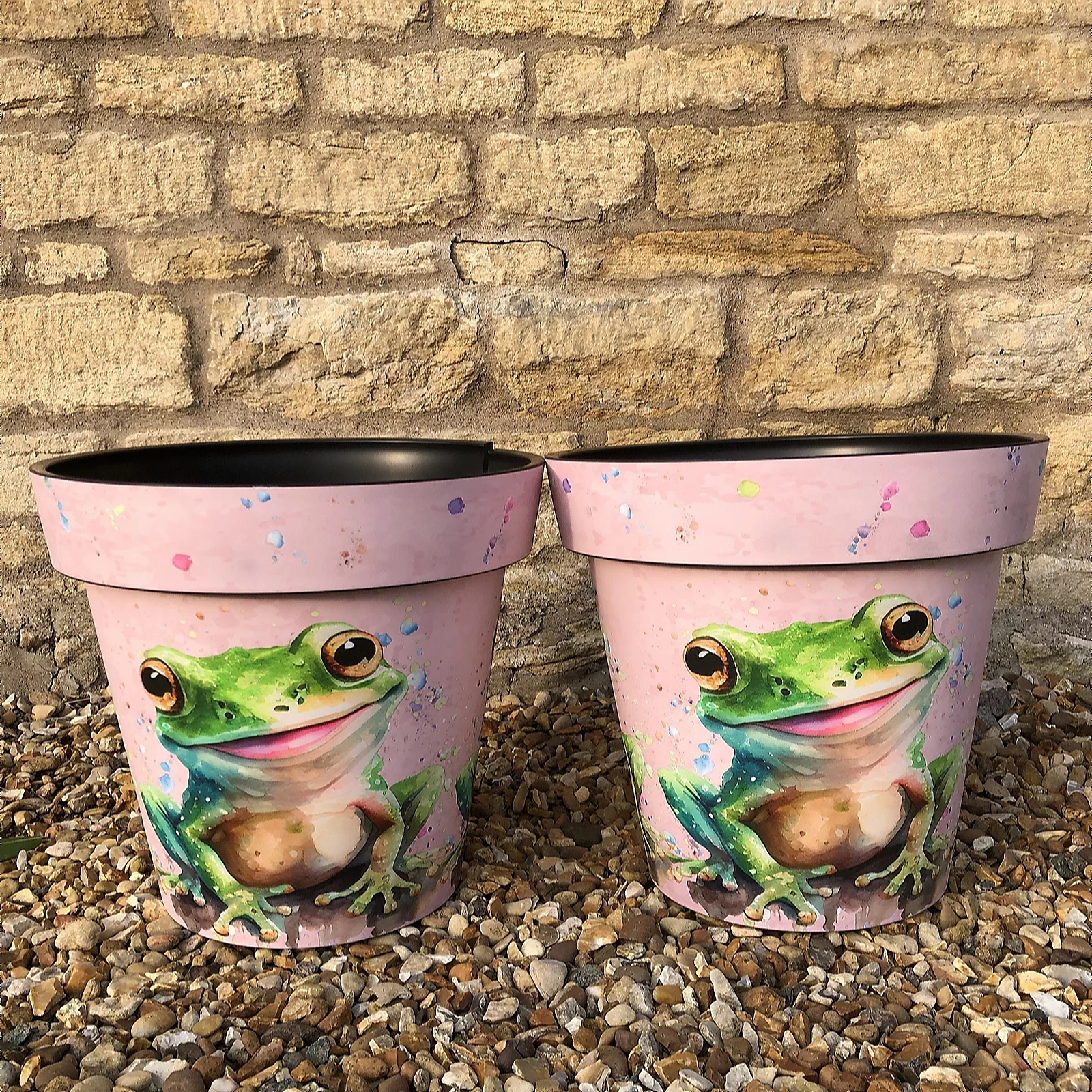 Plants2Gardens Frog Planter Pair