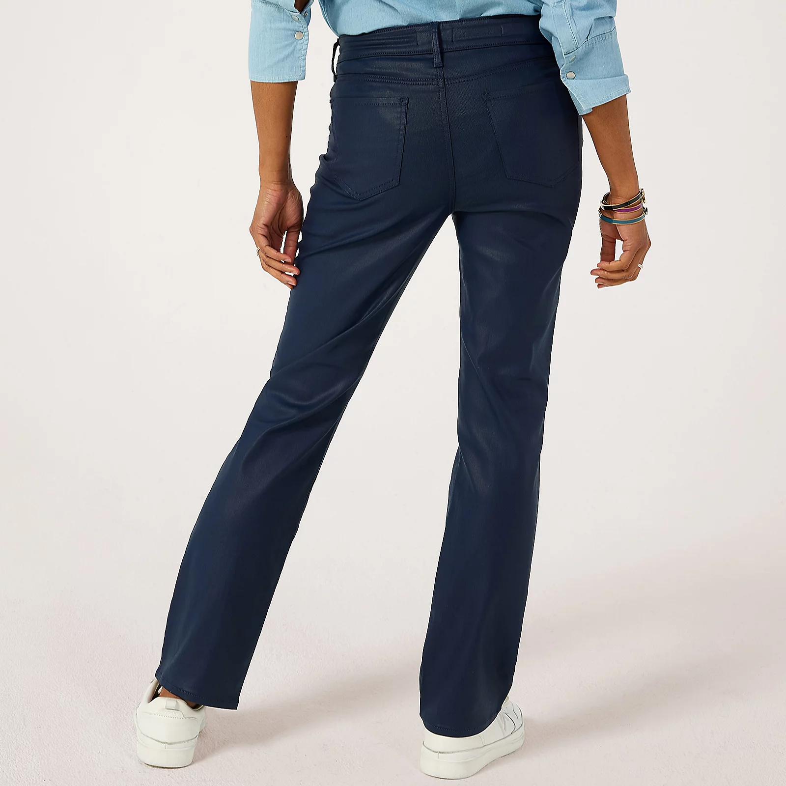NYDJ Marilyn Straight Leg Coated Jean 4 NYDJ Marilyn Straight Leg Coated Jean