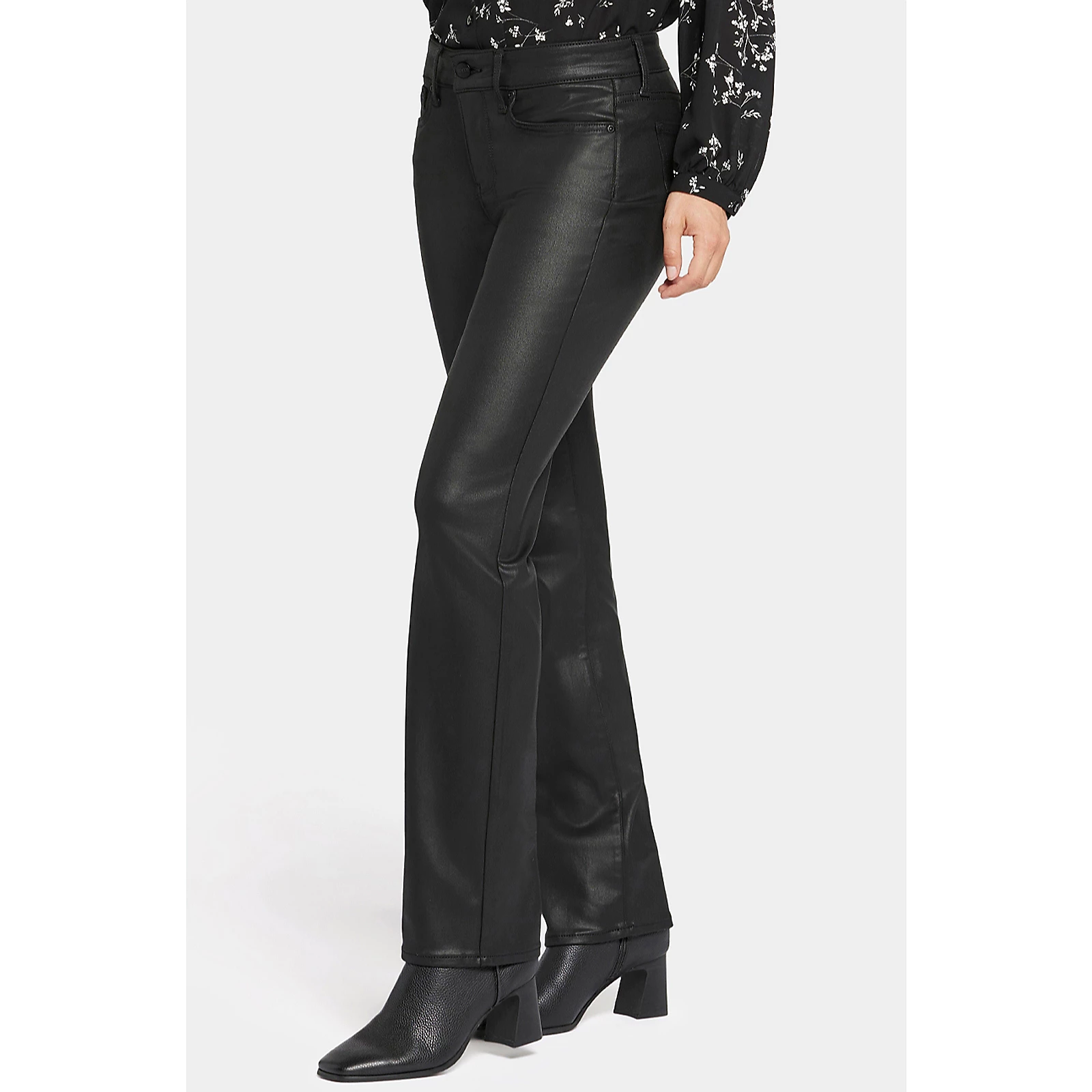 NYDJ Marilyn Straight Leg Coated Jean 6 NYDJ Marilyn Straight Leg Coated Jean