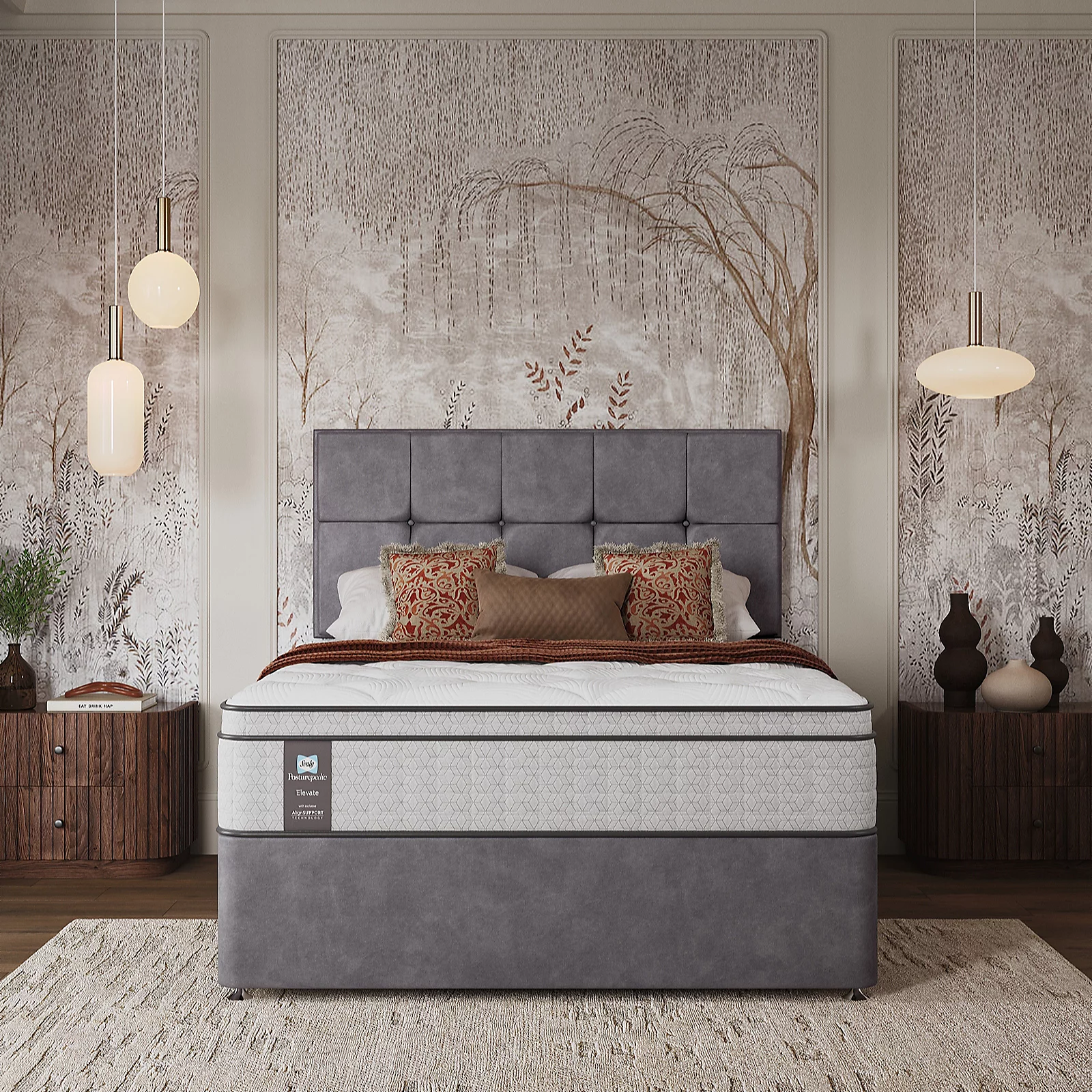 Sealy Posturepedic Elevate GelLux Cool Mattress & Divan