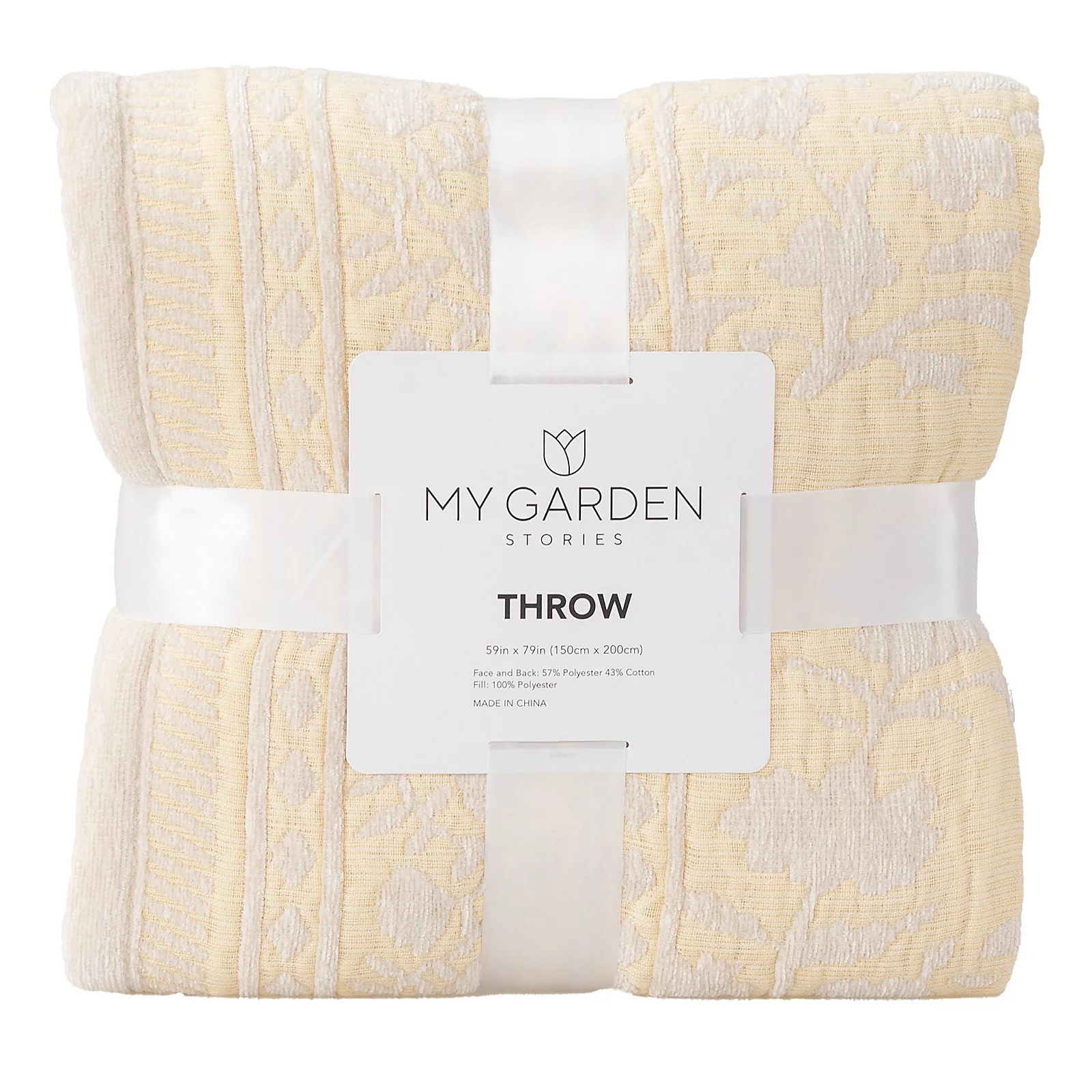 My Garden Stories Sorbet Collection Floral Chenille Throw 4 My Garden Stories Sorbet Collection Floral Chenille Throw