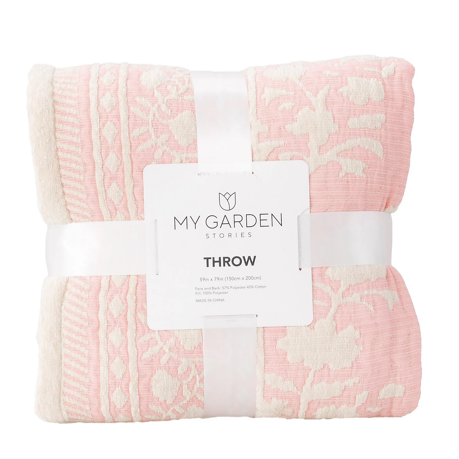 My Garden Stories Sorbet Collection Floral Chenille Throw 7 My Garden Stories Sorbet Collection Floral Chenille Throw
