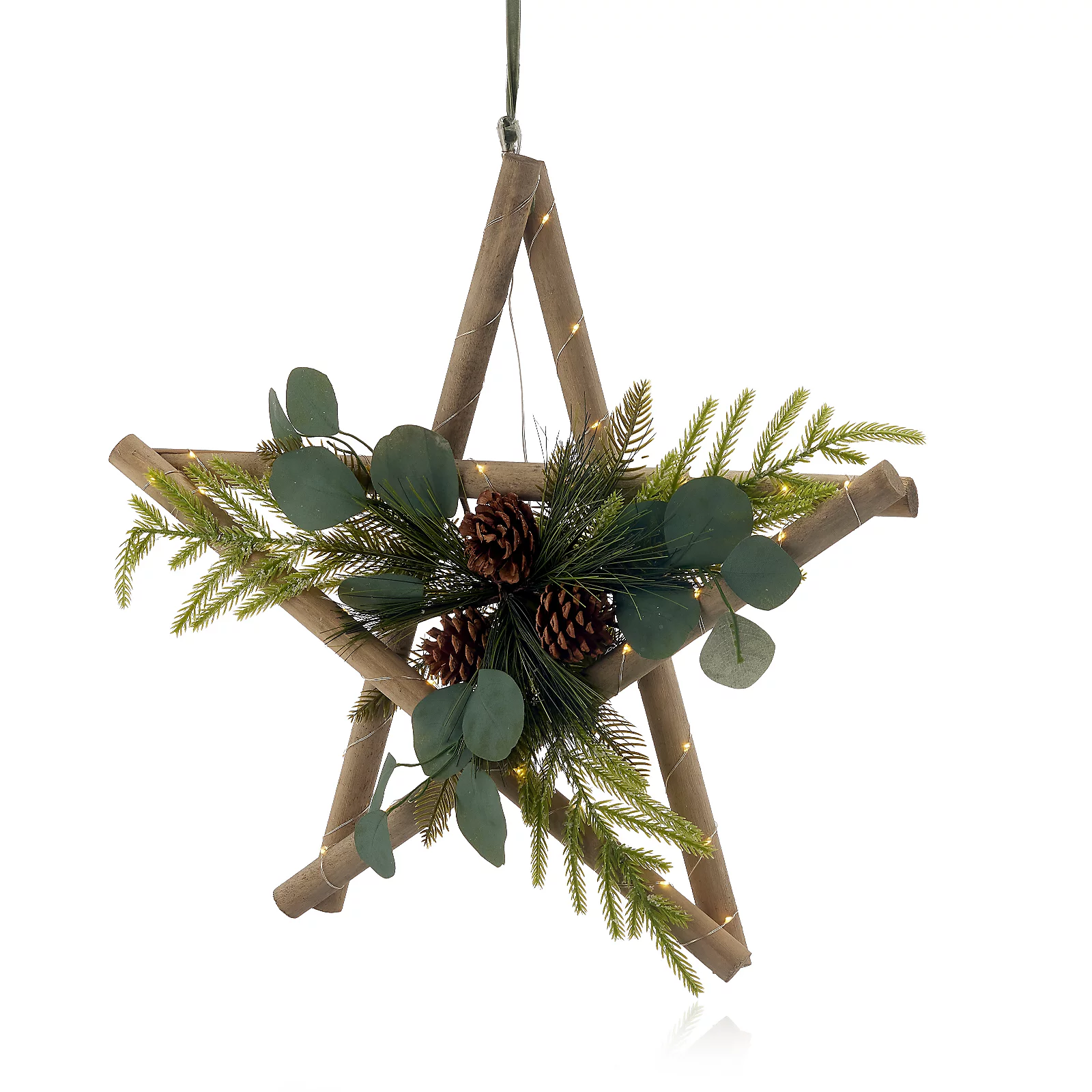 Sara by Sara Davies Pre Lit Wooden Garland