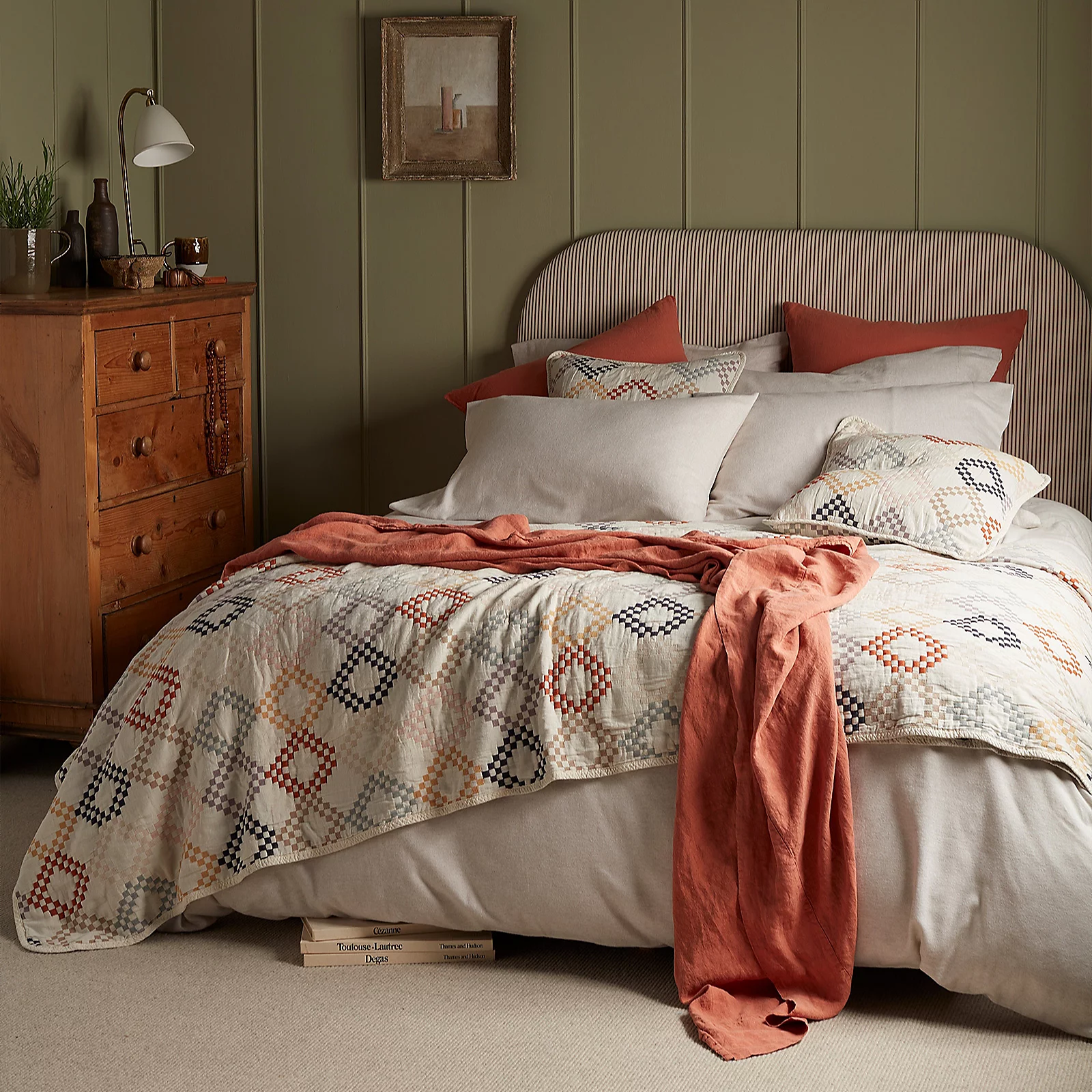Secret Linen Store Jolene 100% Cotton Quilted Throw 3 Secret Linen Store Jolene 100% Cotton Quilted Throw