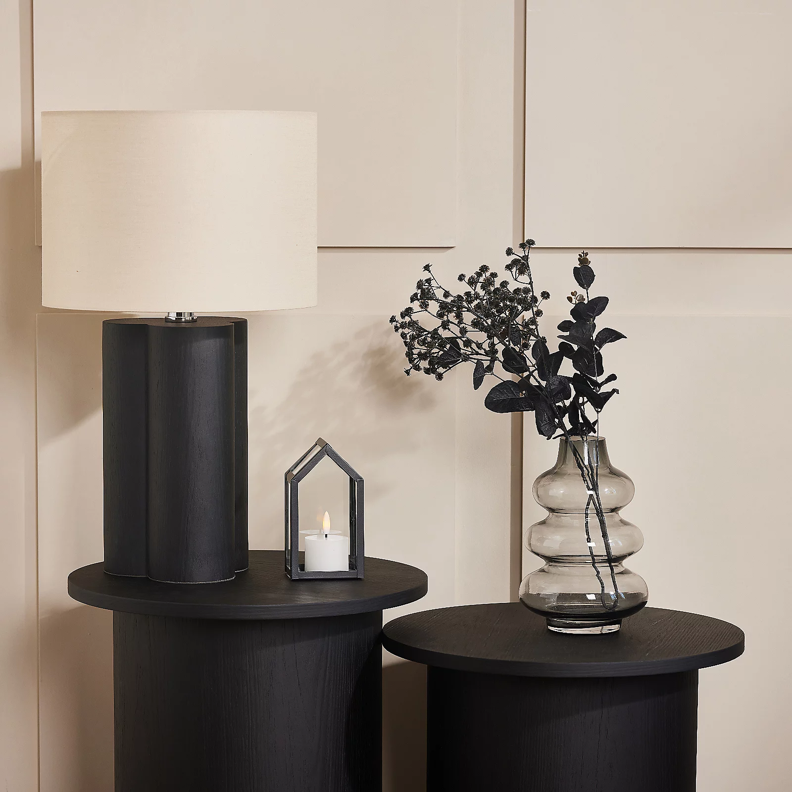 K by Kelly Hoppen Set of 3 Mini Glass Houses with LED Tealights