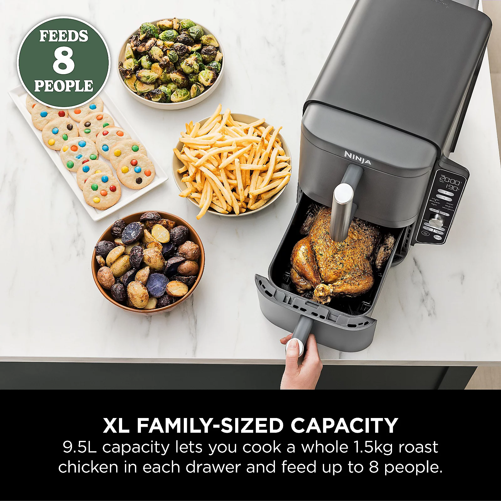 Ninja Double Stack XL 9.5L Air Fryer SL400UK 5 Ninja Double Stack XL 9.5L Air Fryer SL400UK