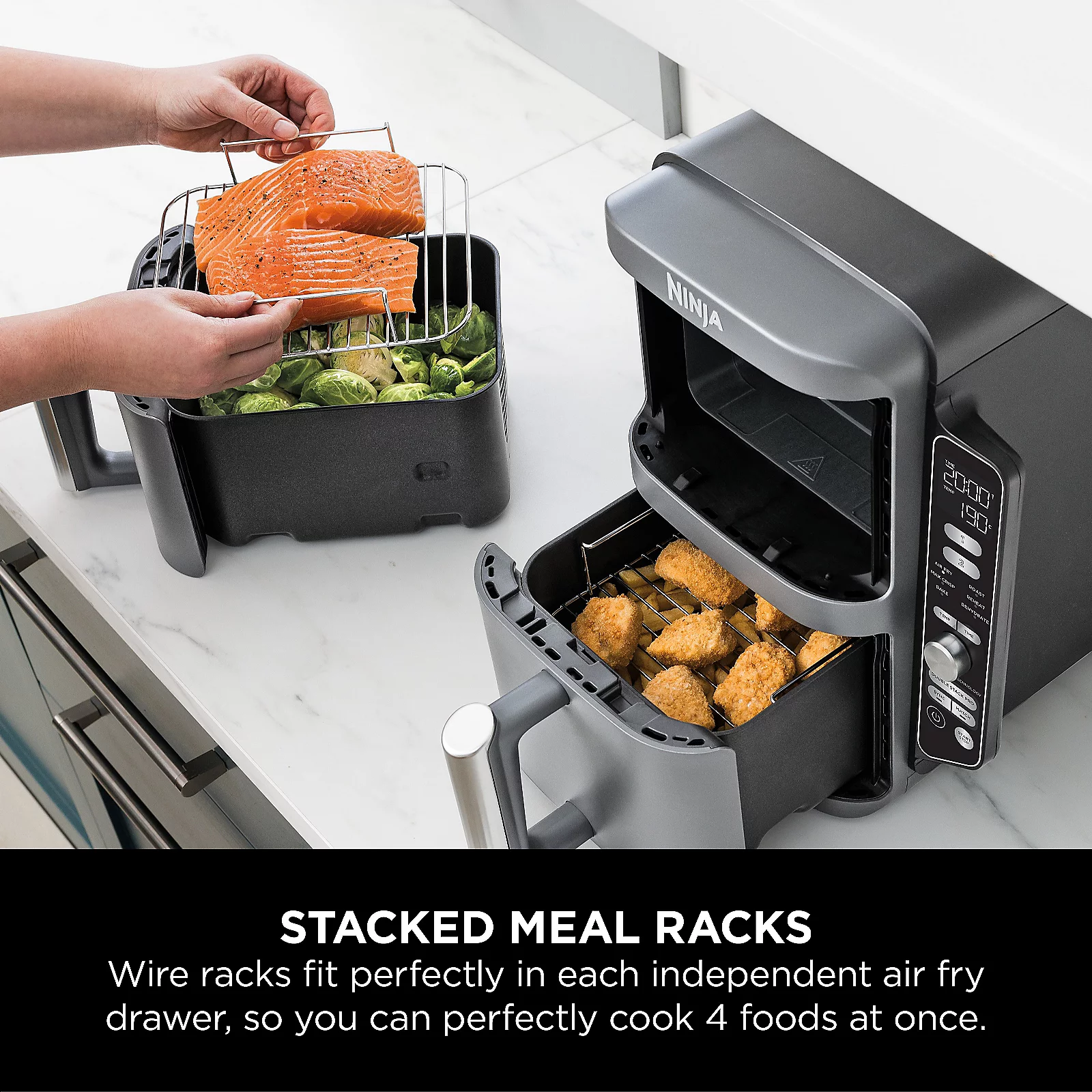 Ninja Double Stack XL 9.5L Air Fryer SL400UK 6 Ninja Double Stack XL 9.5L Air Fryer SL400UK