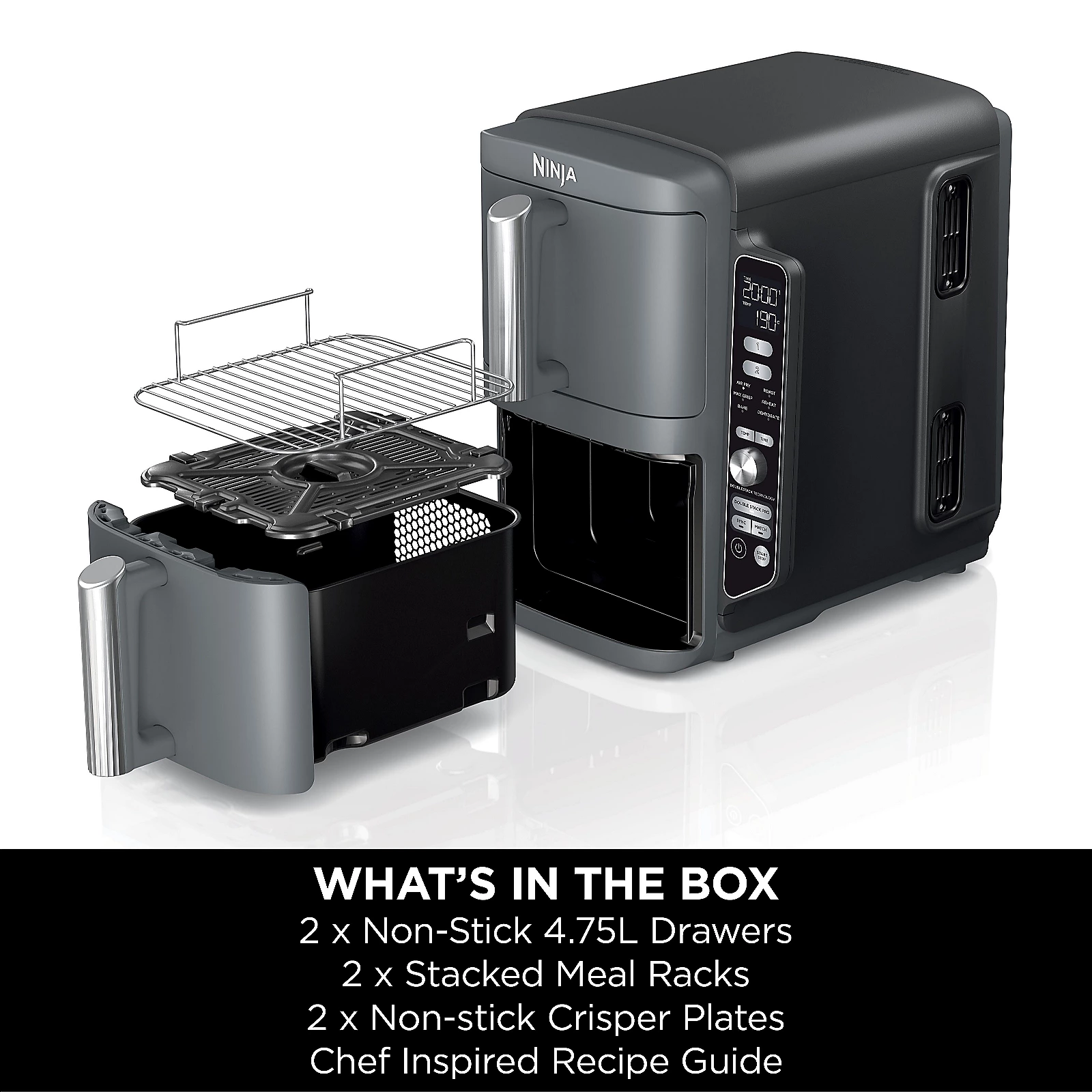 Ninja Double Stack XL 9.5L Air Fryer SL400UK 8 Ninja Double Stack XL 9.5L Air Fryer SL400UK
