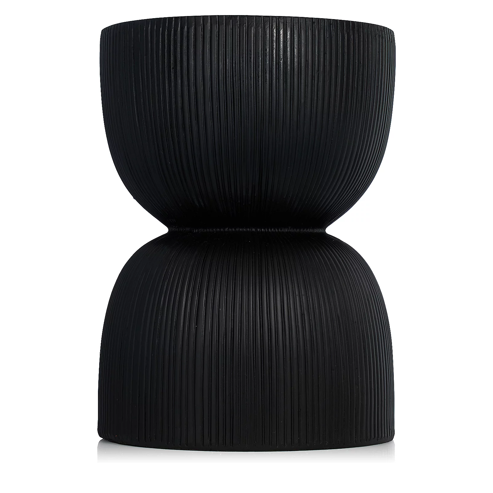 K by Kelly Hoppen Ribbed Garden Cement Pedestal Table
