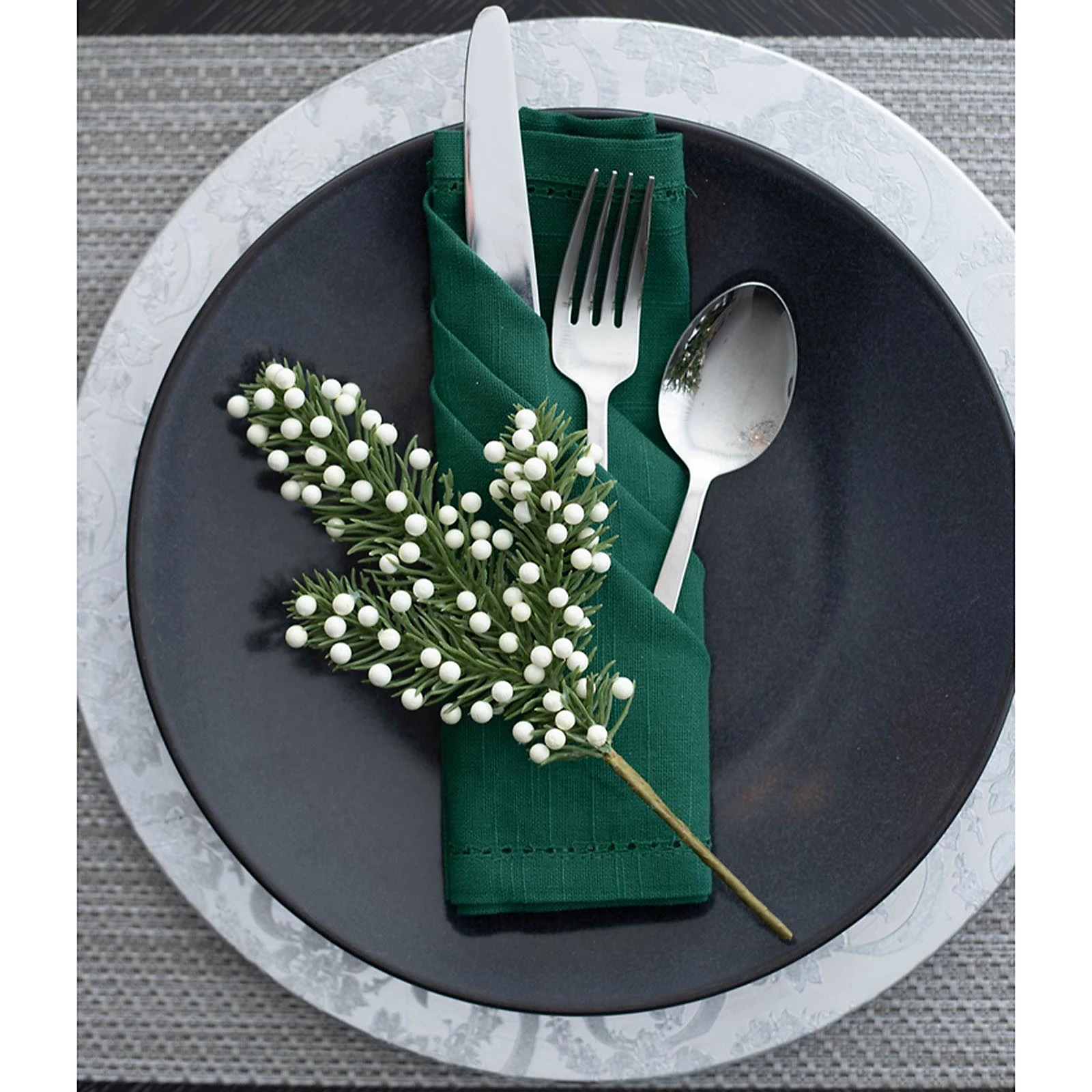 Sara by Sara Davies Set of 12 Faux Greenery Picks 4 Sara by Sara Davies Set of 12 Faux Greenery Picks