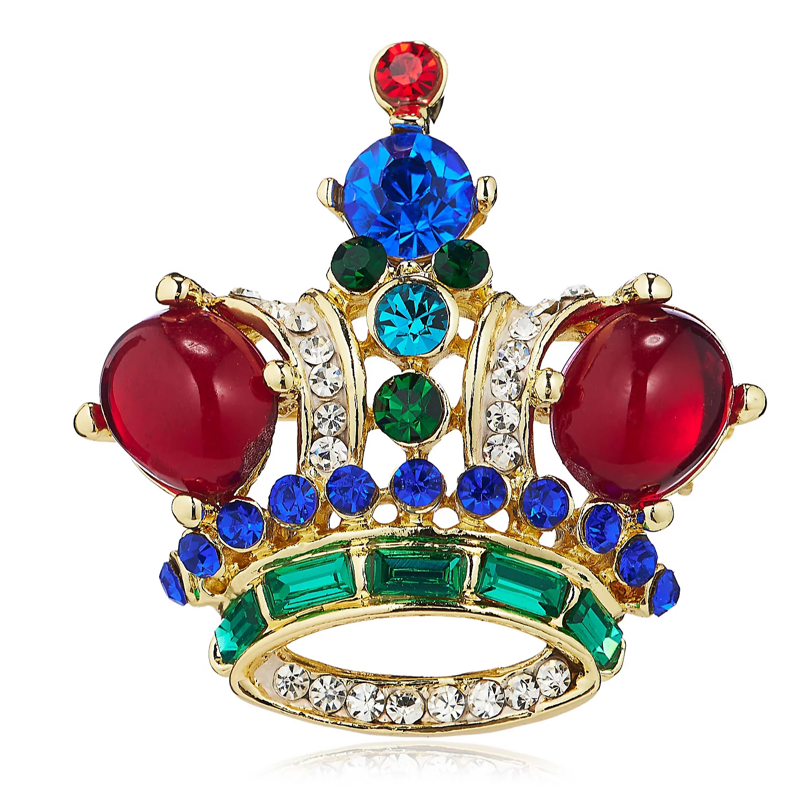 Butler & Wilson Small Regal Crown Brooch