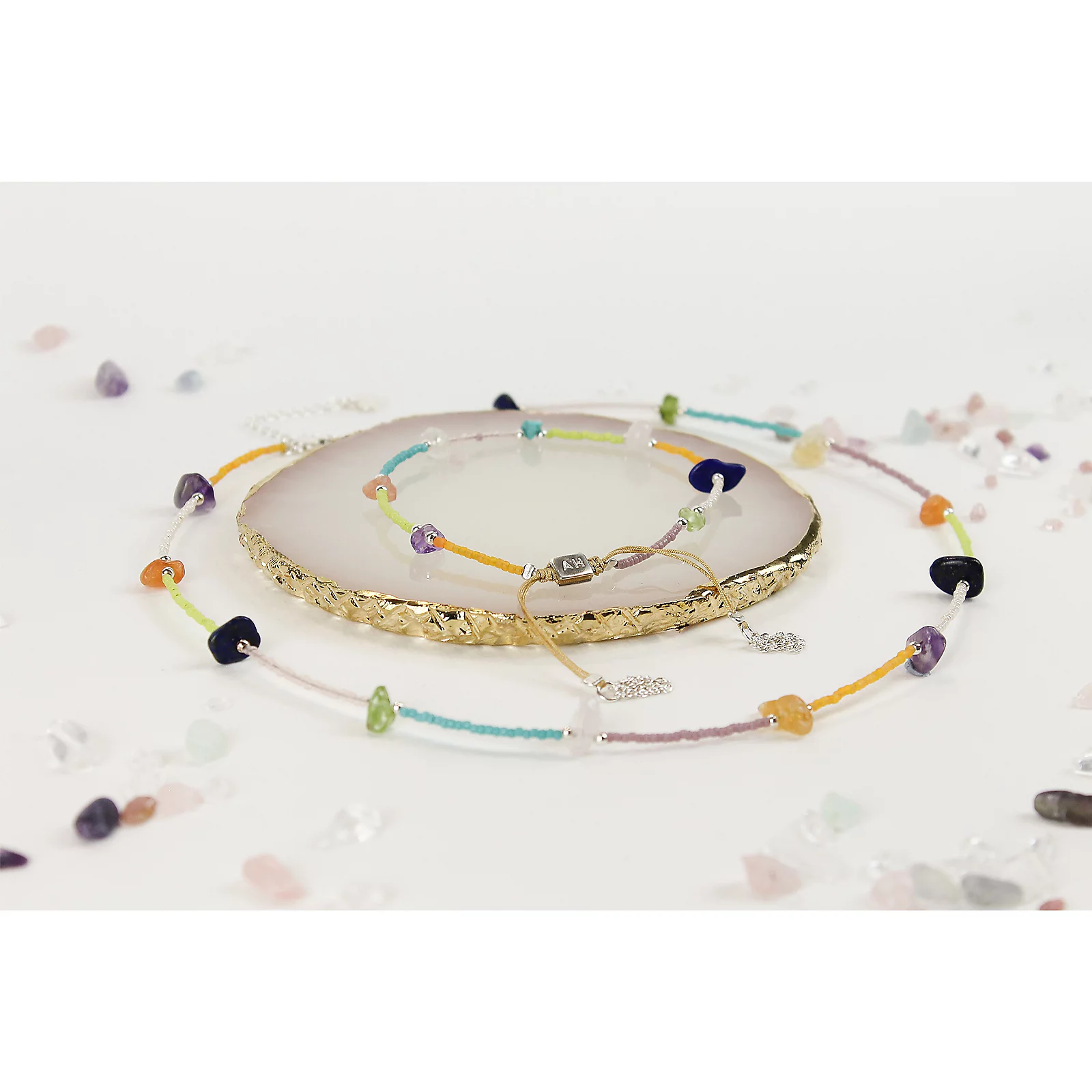 Annie Haak Rainbow Chip Friendship Bracelet Sterling Silver