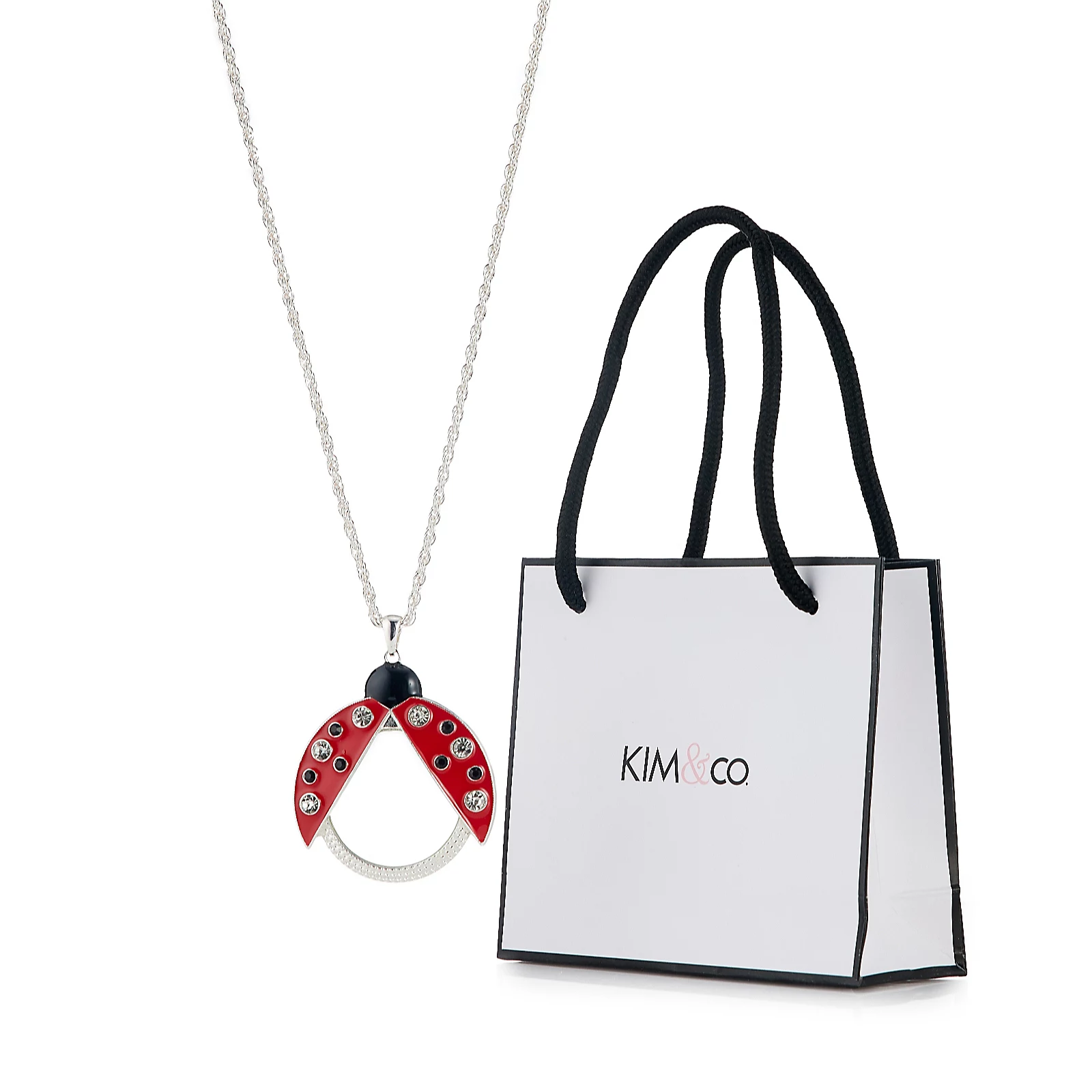 Kim & Co Ladybird Glass Necklace