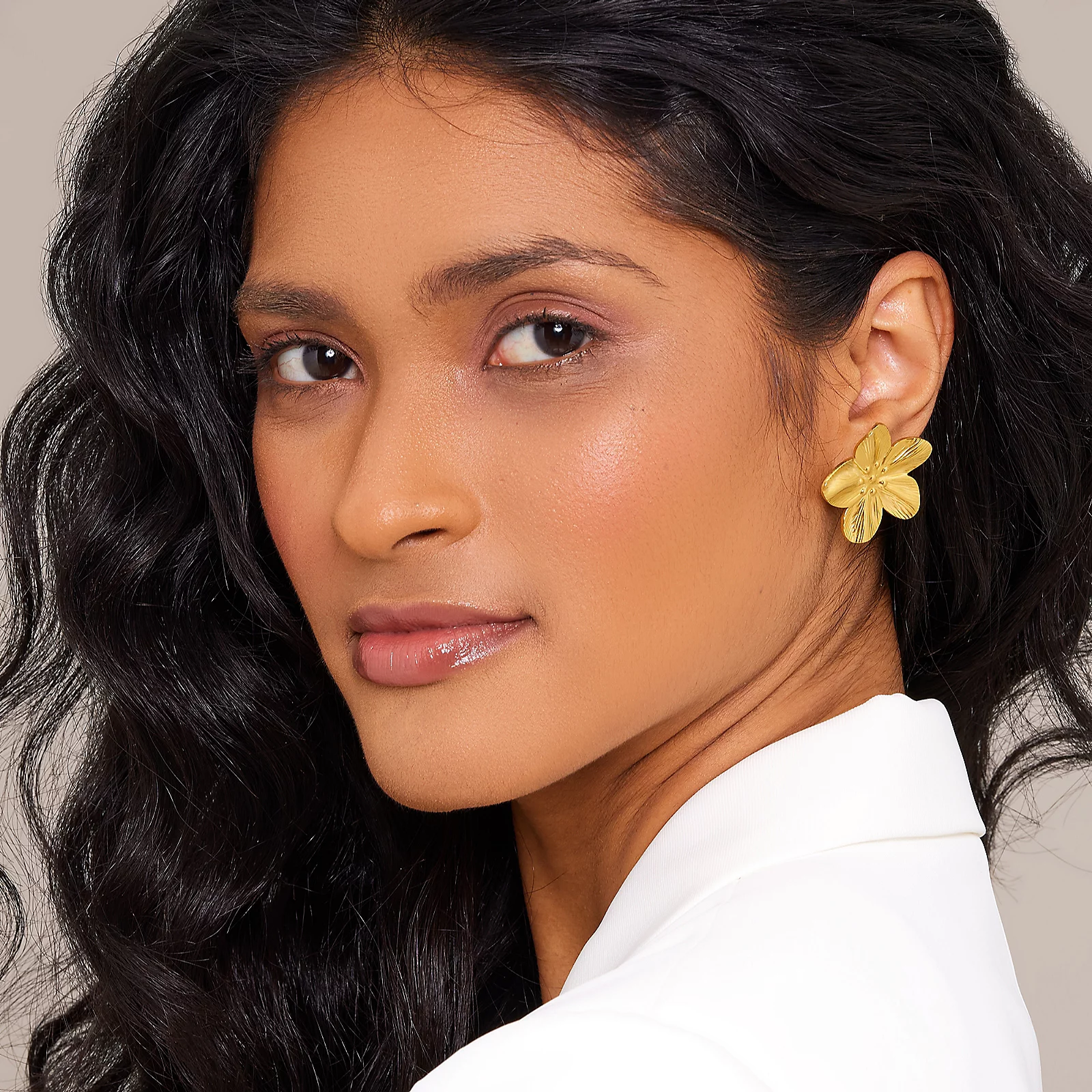 Malika Flower Stud Earrings 3 Malika Flower Stud Earrings