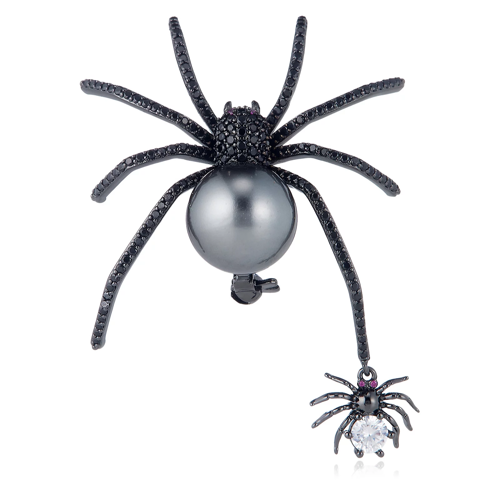 Butler & Wilson Double Spider Brooch