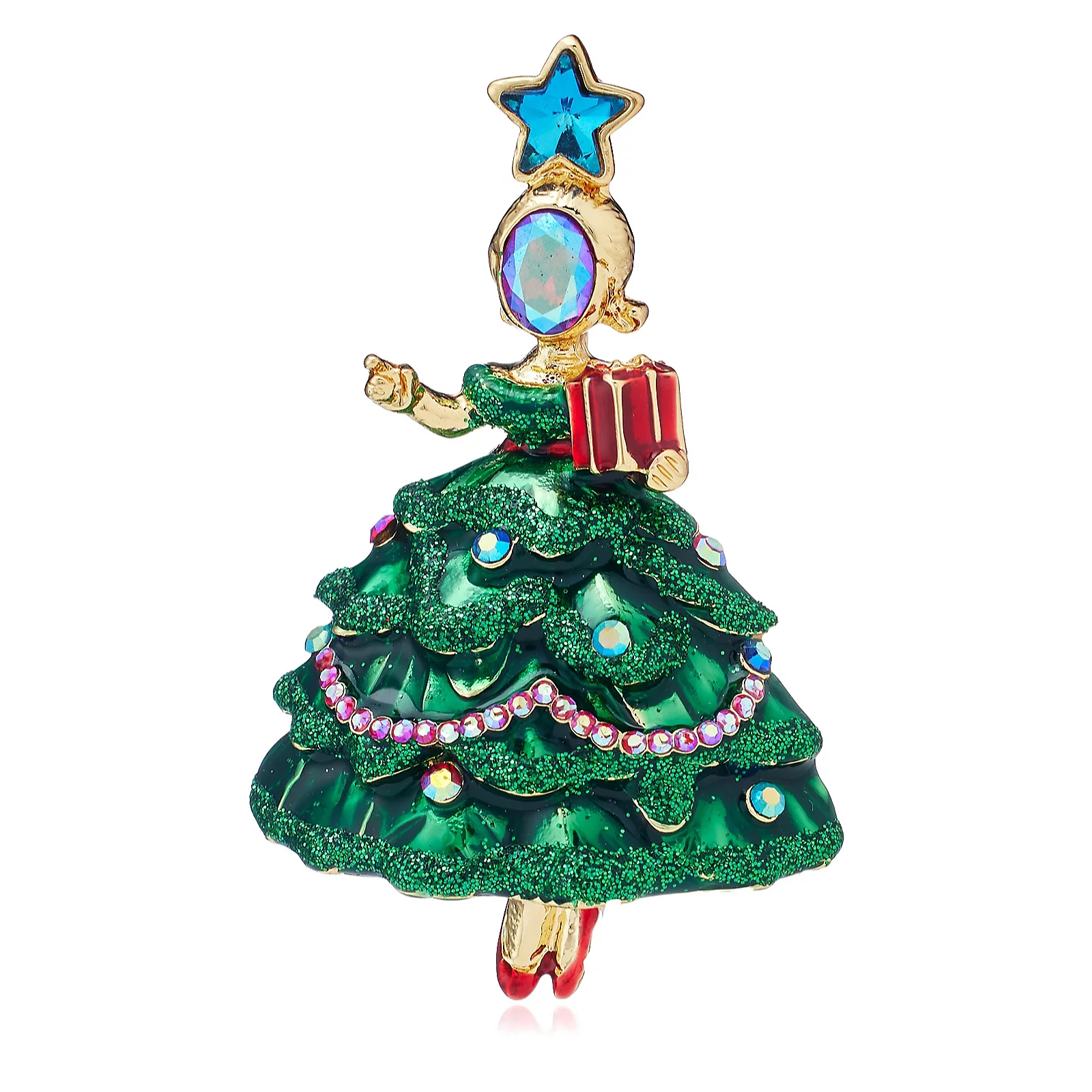 Butler & Wilson Christmas Ballerina Brooch