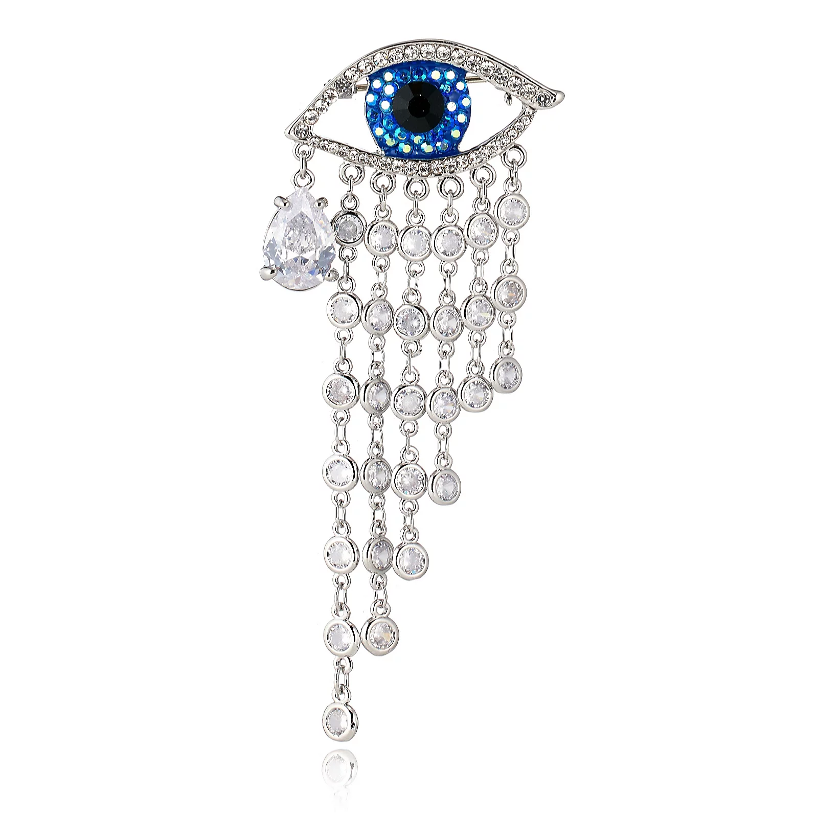 Butler & Wilson Crystal Shower Eye Brooch