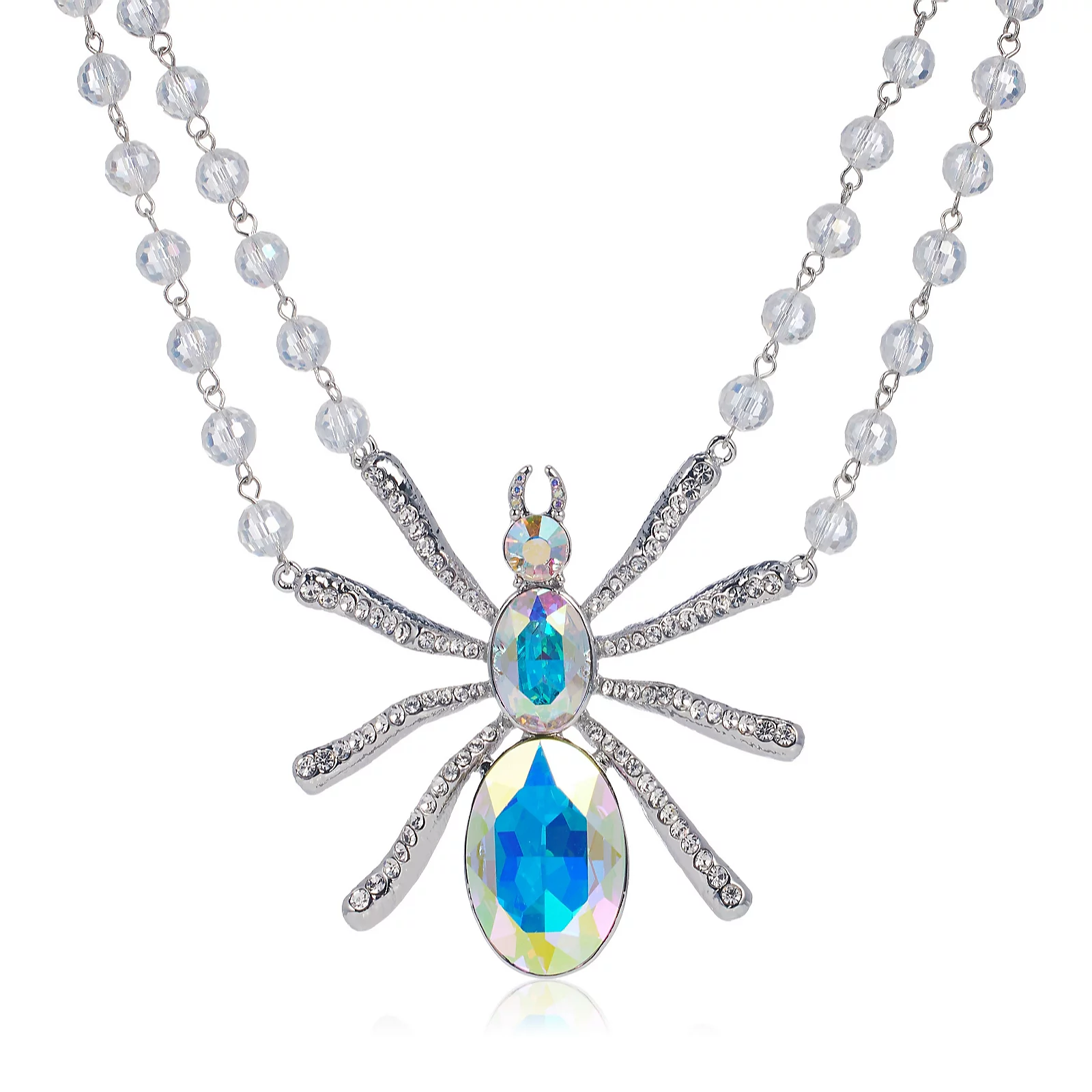 Butler & Wilson Beaded Chain Spider Necklace