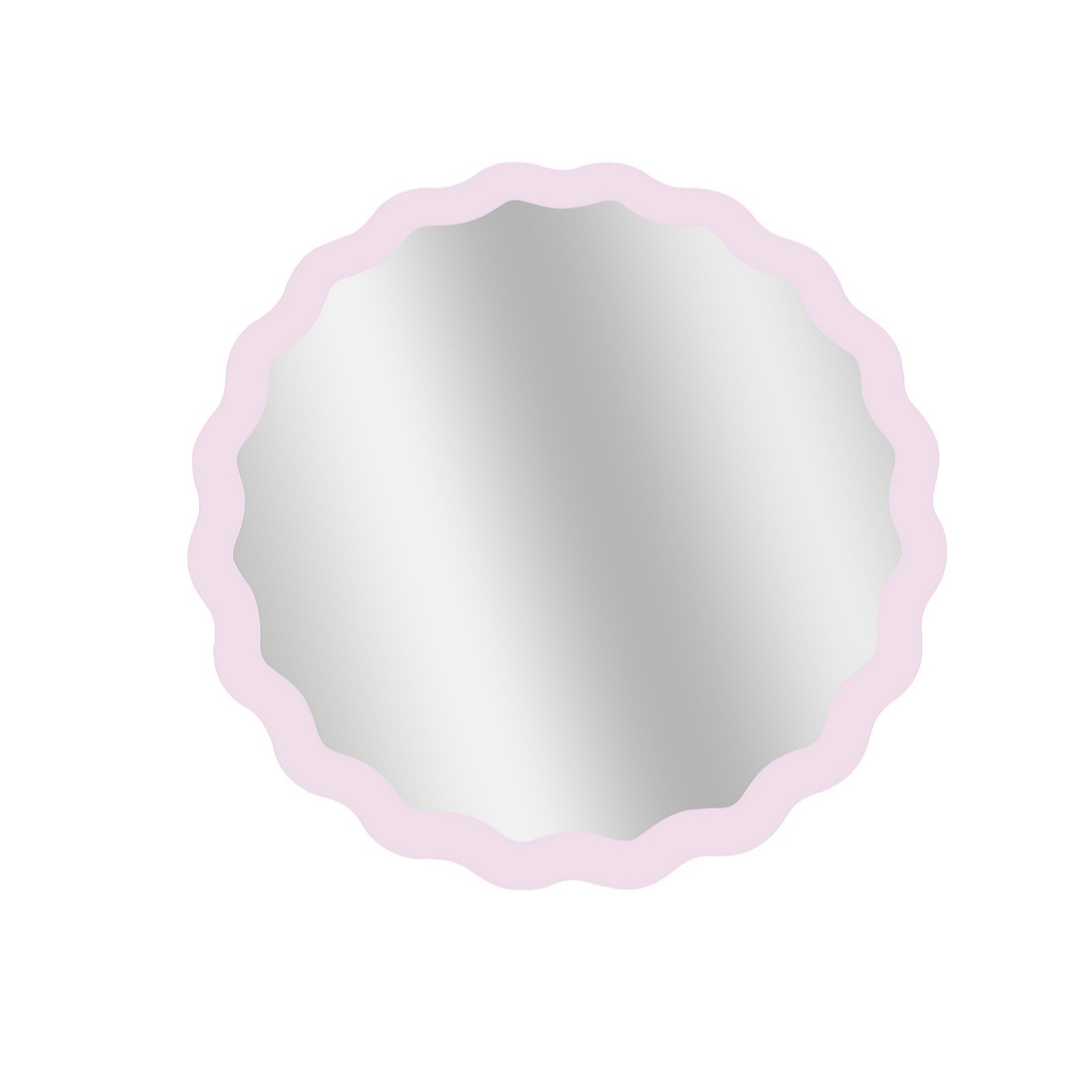 Garden Stories Sorbet Collection Wave Indoor Outdoor 60cm Round Metal Mirror