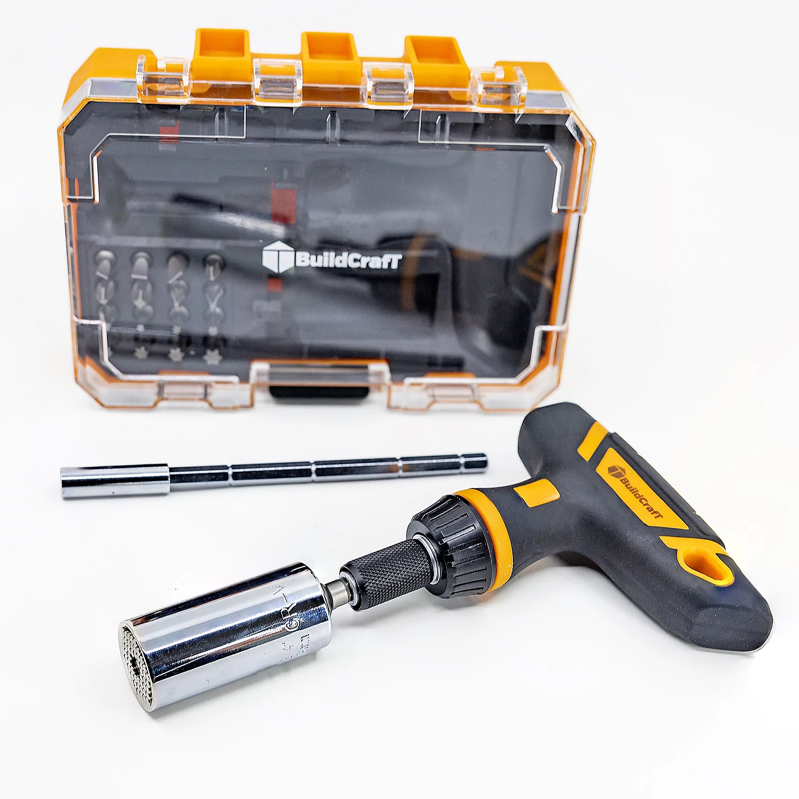 Buildcraft 20 Piece Ratchet and Universal Socket Screwdriver Set 3 Buildcraft 20 Piece Ratchet and Universal Socket Screwdriver Set