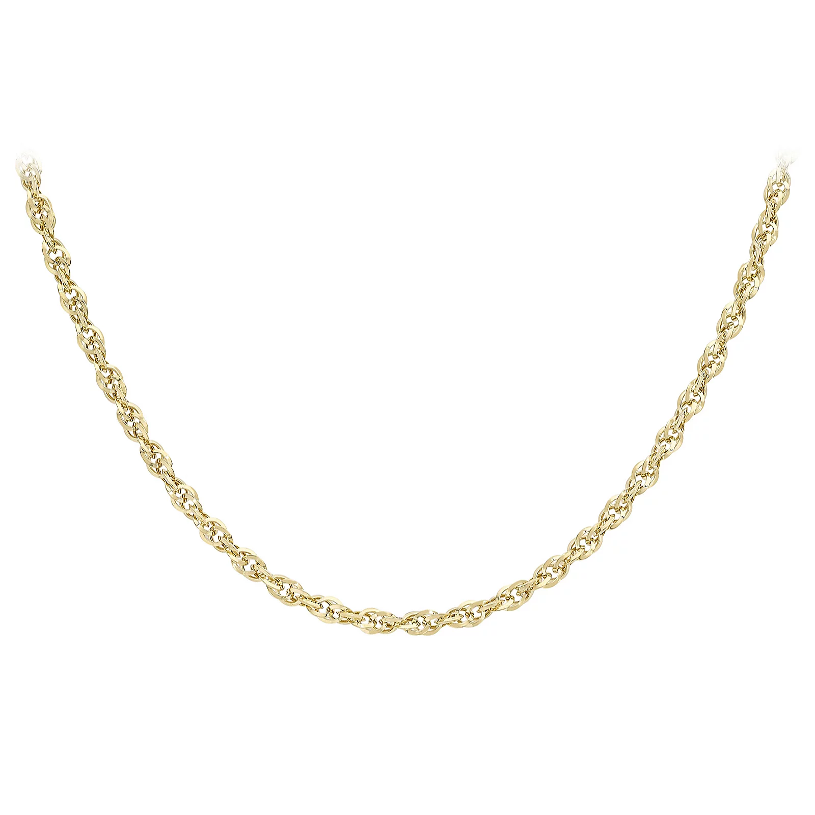 GOLD 9ct Yellow Gold 60 Diamond Cut Prince of Wales Chain 3.6g 3 GOLD 9ct Yellow Gold 60 Diamond Cut Prince of Wales Chain 3.6g