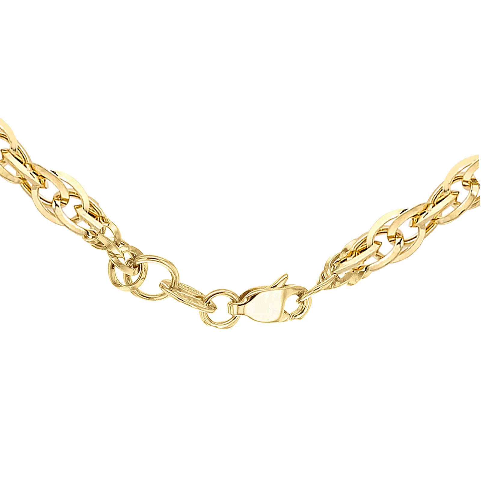 GOLD 9ct Yellow Gold 60 Diamond Cut Prince of Wales Chain 3.6g 4 GOLD 9ct Yellow Gold 60 Diamond Cut Prince of Wales Chain 3.6g