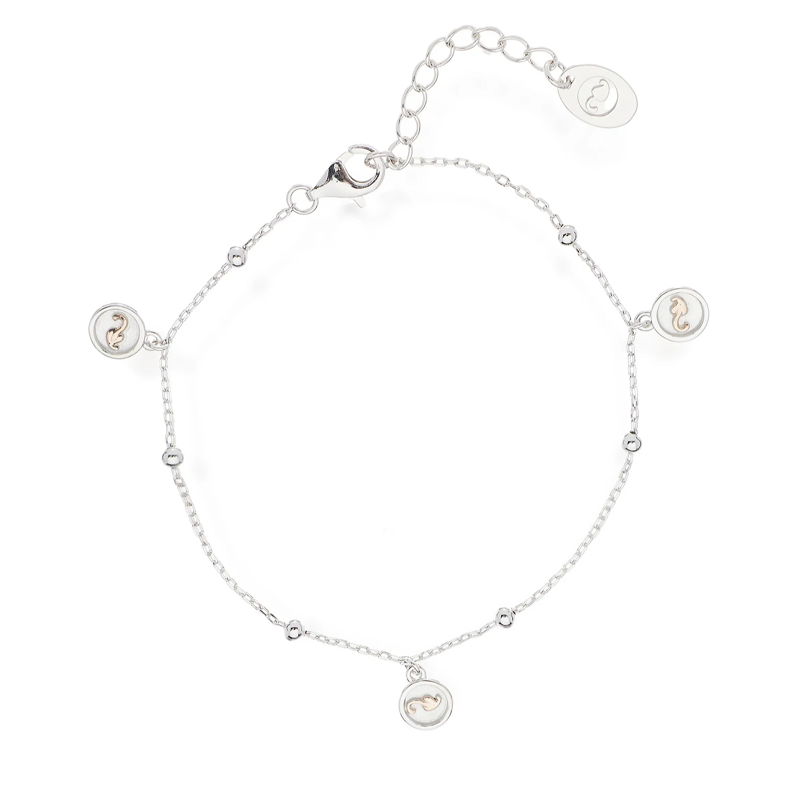 Clogau Tree of Life Insignia Bracelet Sterling Silver & 9ct Rose Gold