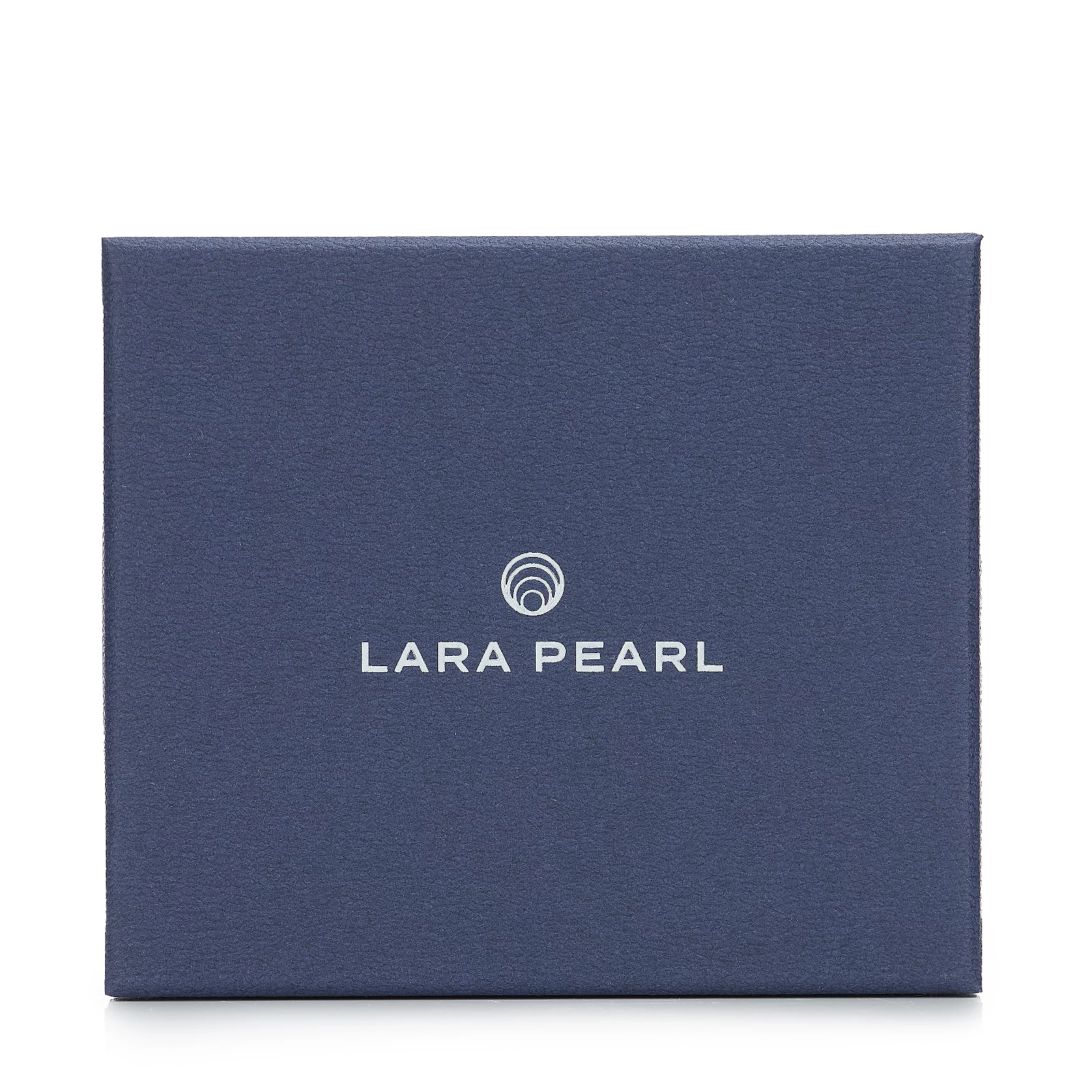 Lara Pearl 4mm Button Pearl and White Topaz Leaf Brooch Sterling Silver